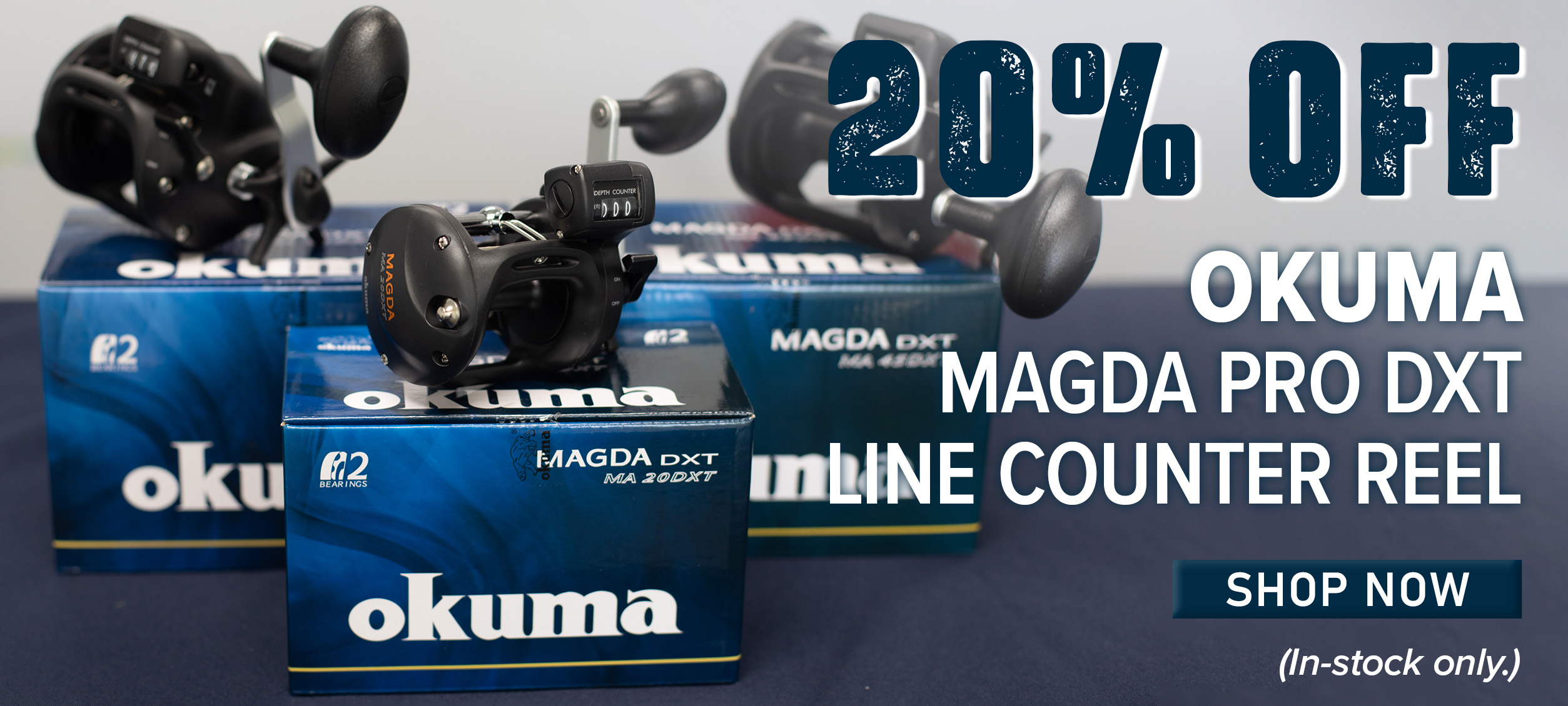 20% Off Okuma Magda Pro DXT Line Counter Reel Shop Now (In-stock only.)