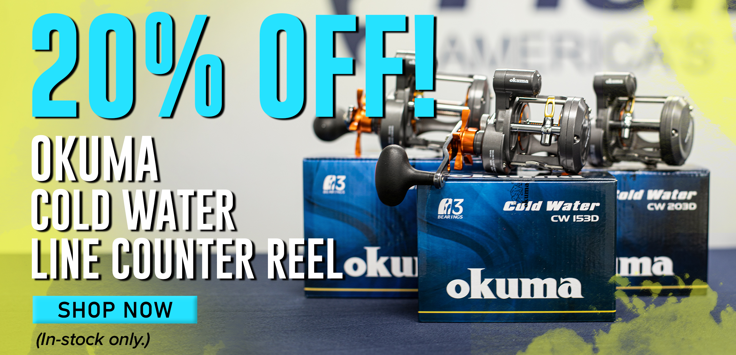 20% Off Okuma Cold Water Line Counter Reel Shop now (In-stock only.)