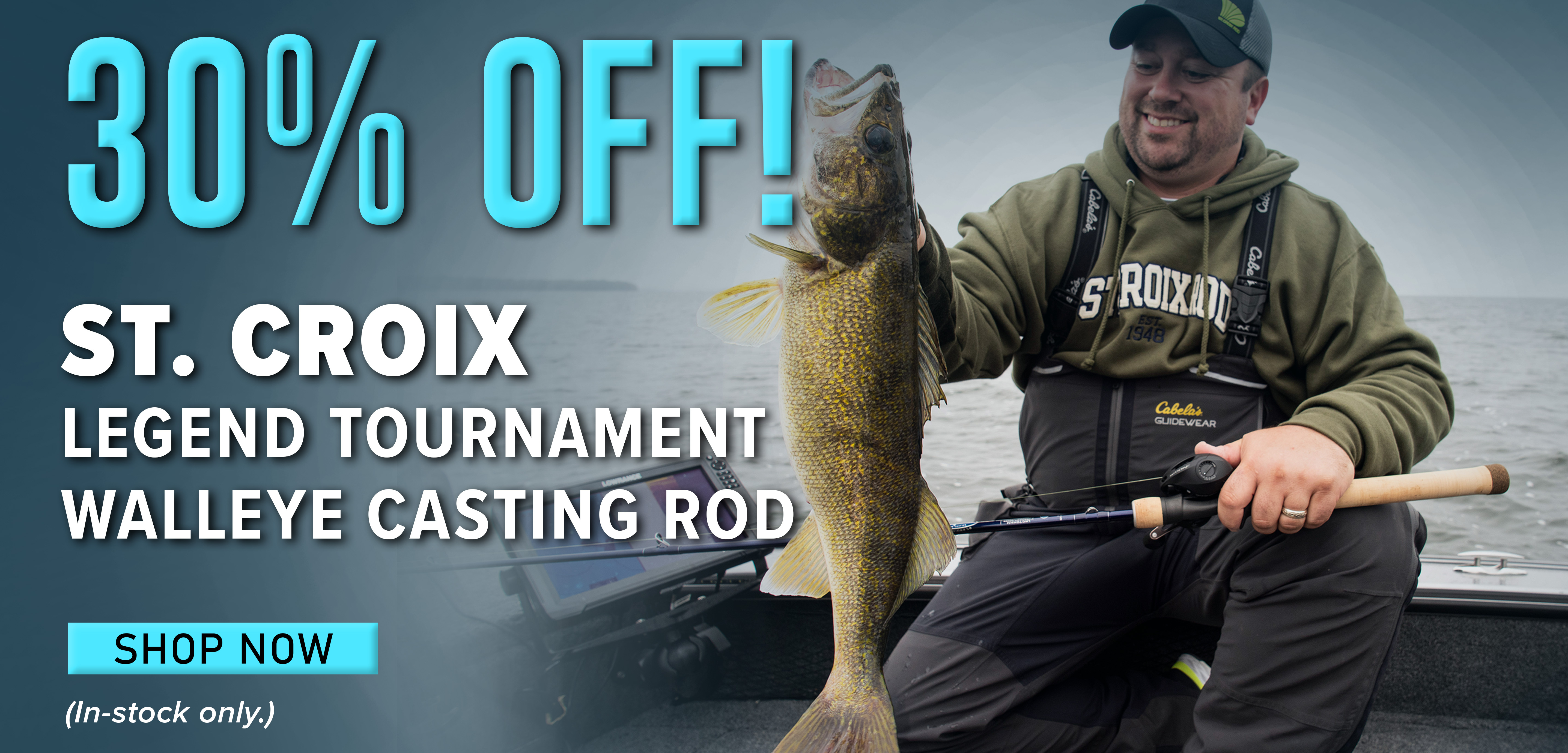 30% Off! St. Croix Legend Tournament Walleye Casting Rod Shop Now (In-stock only.)