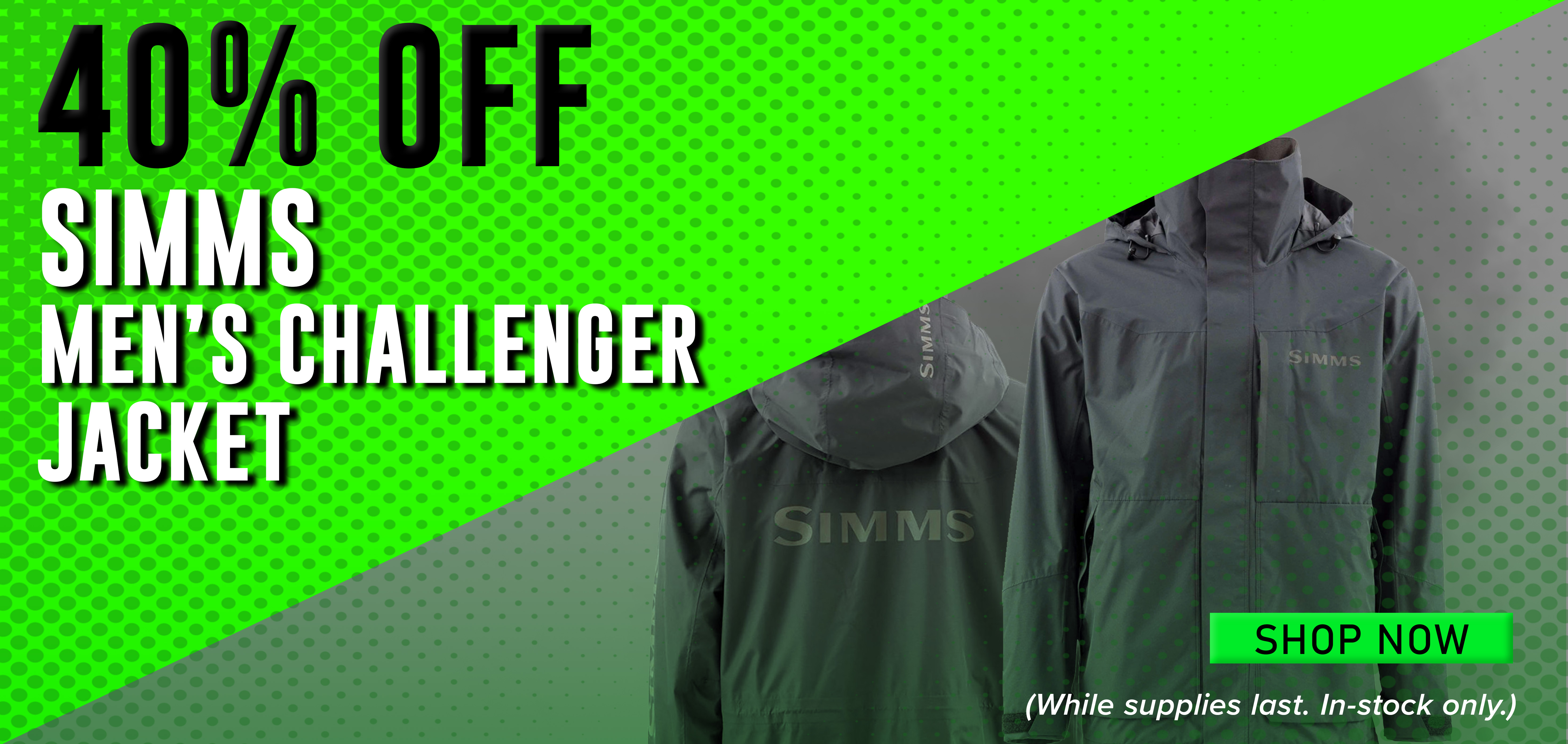 40% Off Simms Mens Challenger Jacket Shop Now (While supplies last. In-stock only.)