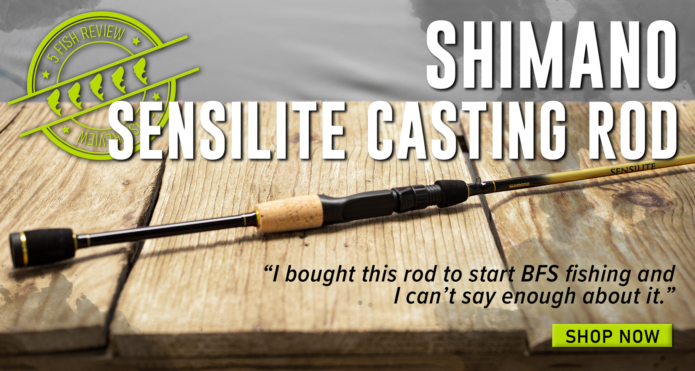 5 Fish Review Shimano Sensitlite Casting Rod 