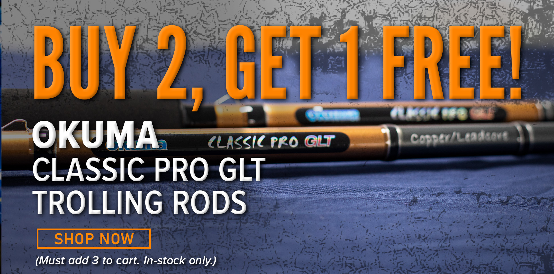 Buy 2, Get 1 Free! Okuma classic pro GLT Trolling Rods Shop Now (Must add 3 to cart. In-stock only.)