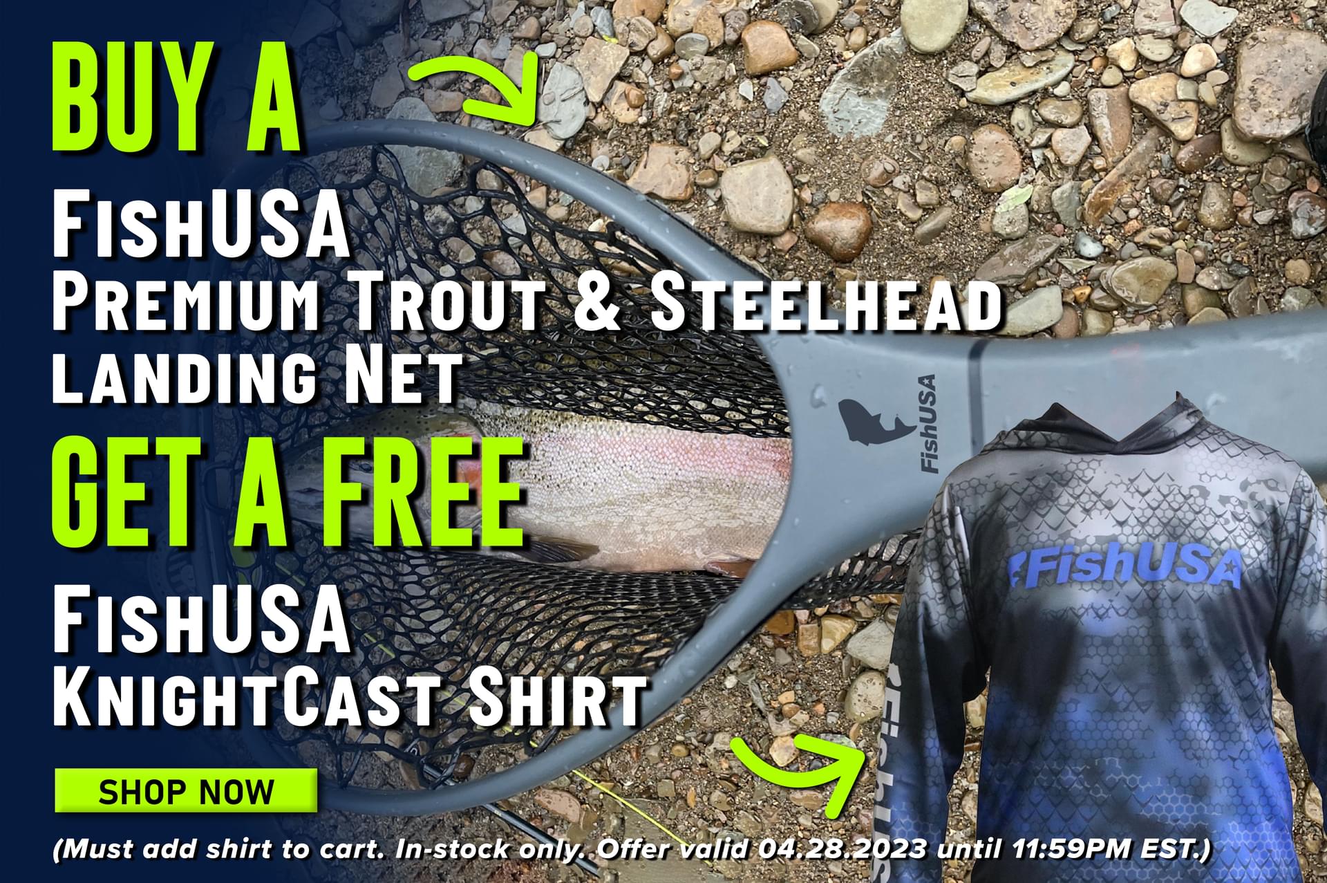 FishUSA Premium Trout & Steelhead Landing Net