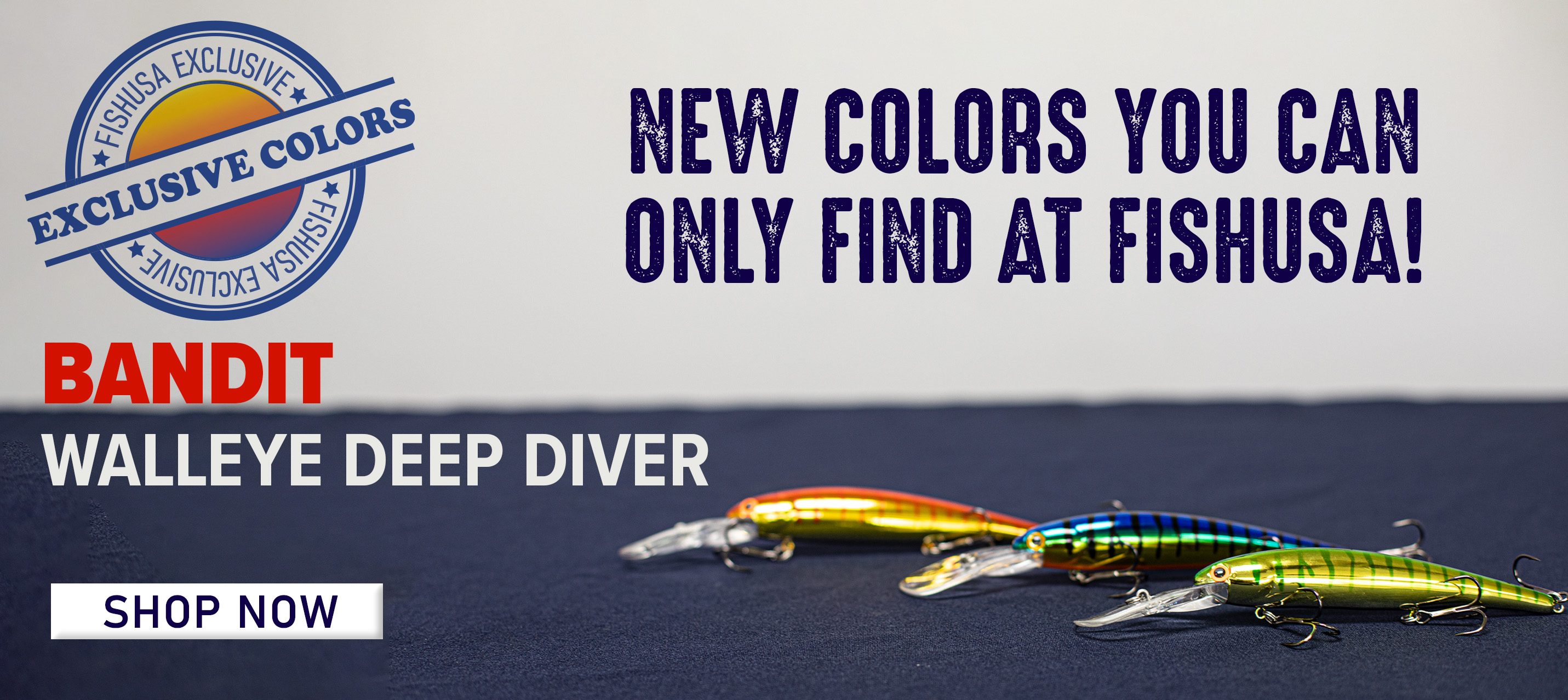 Exclusive Colors New Colors you can only find at FishUSA! Bandit Walleye Deep Diver Shop Now