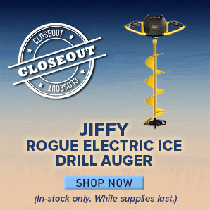 Closeout Jiffy Rogue Electric Ice Drill Auger Shop Now (In-stock only. While supplies last.)