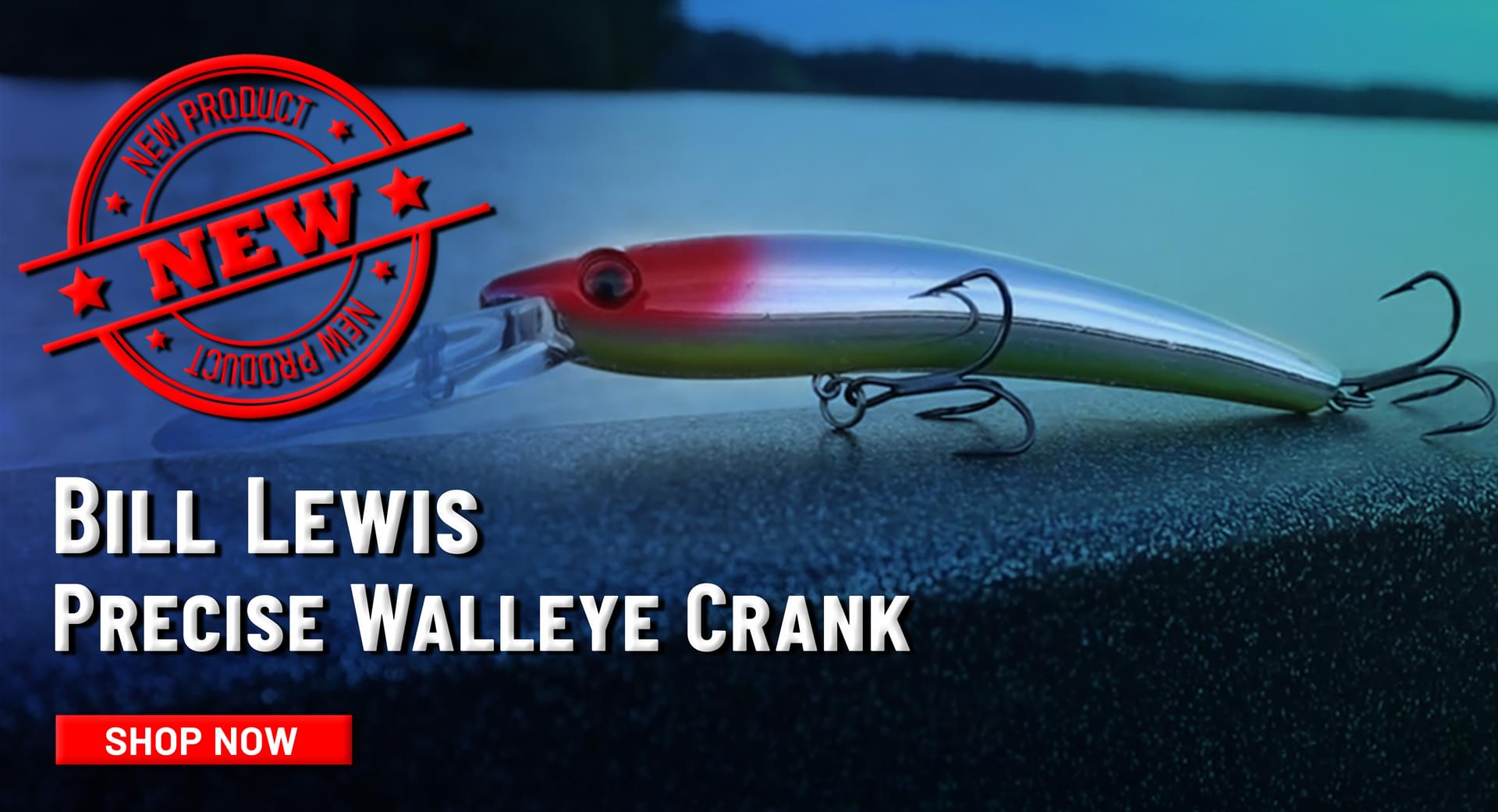 New Bill Lewis Precise Walleye Crank Shop Now