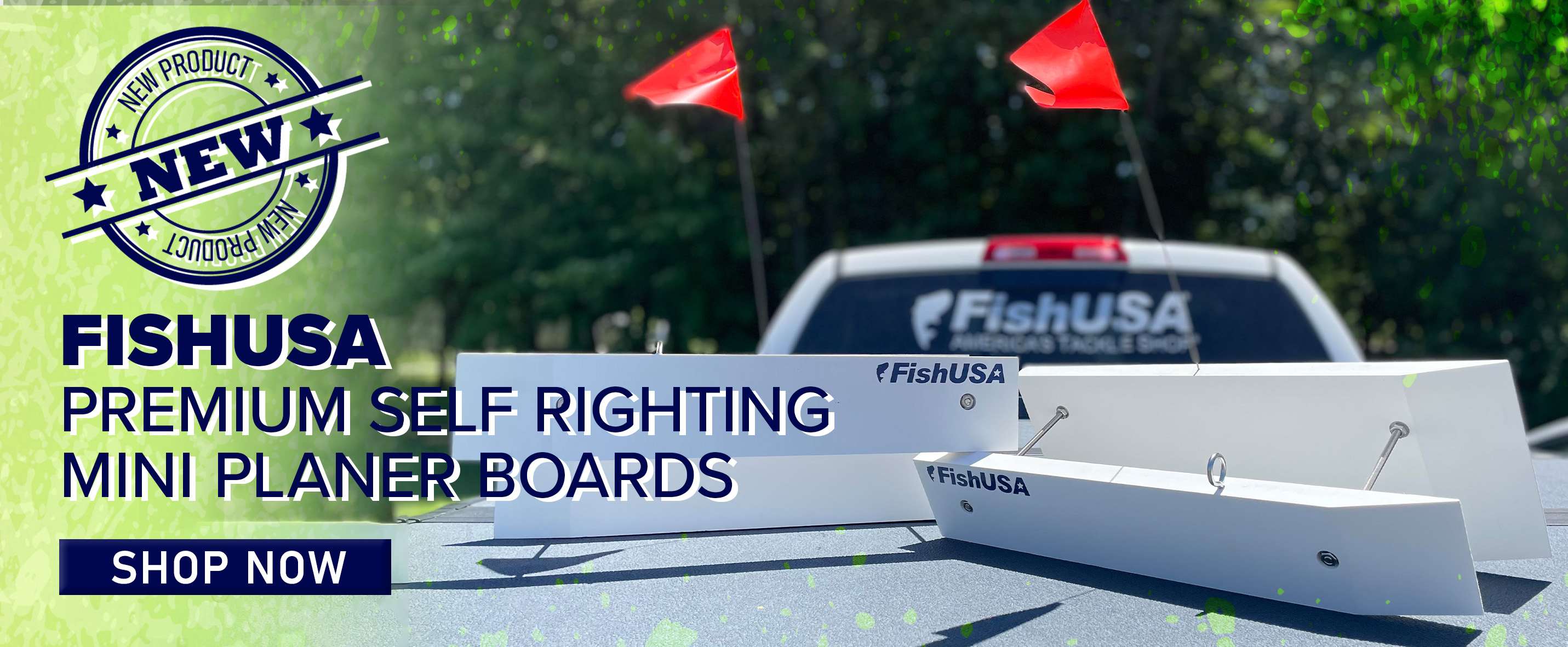 New FishUSA Premium Self Righting Mini Planer Boards  Shop Now  FishuSA fFishUSA ELF RIGHTING # SHOP N 