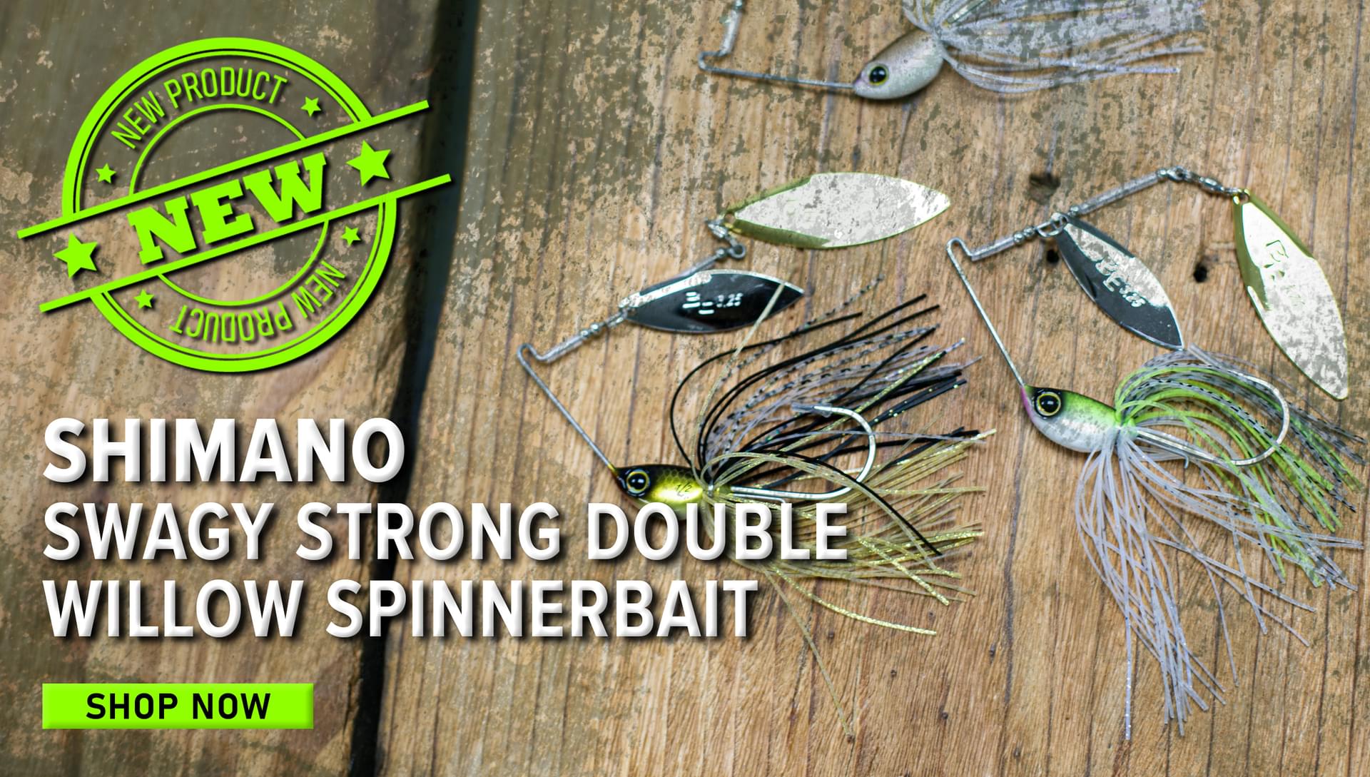 New Shimano Swagy Strong Double Willow Spinnerbait Shop Now