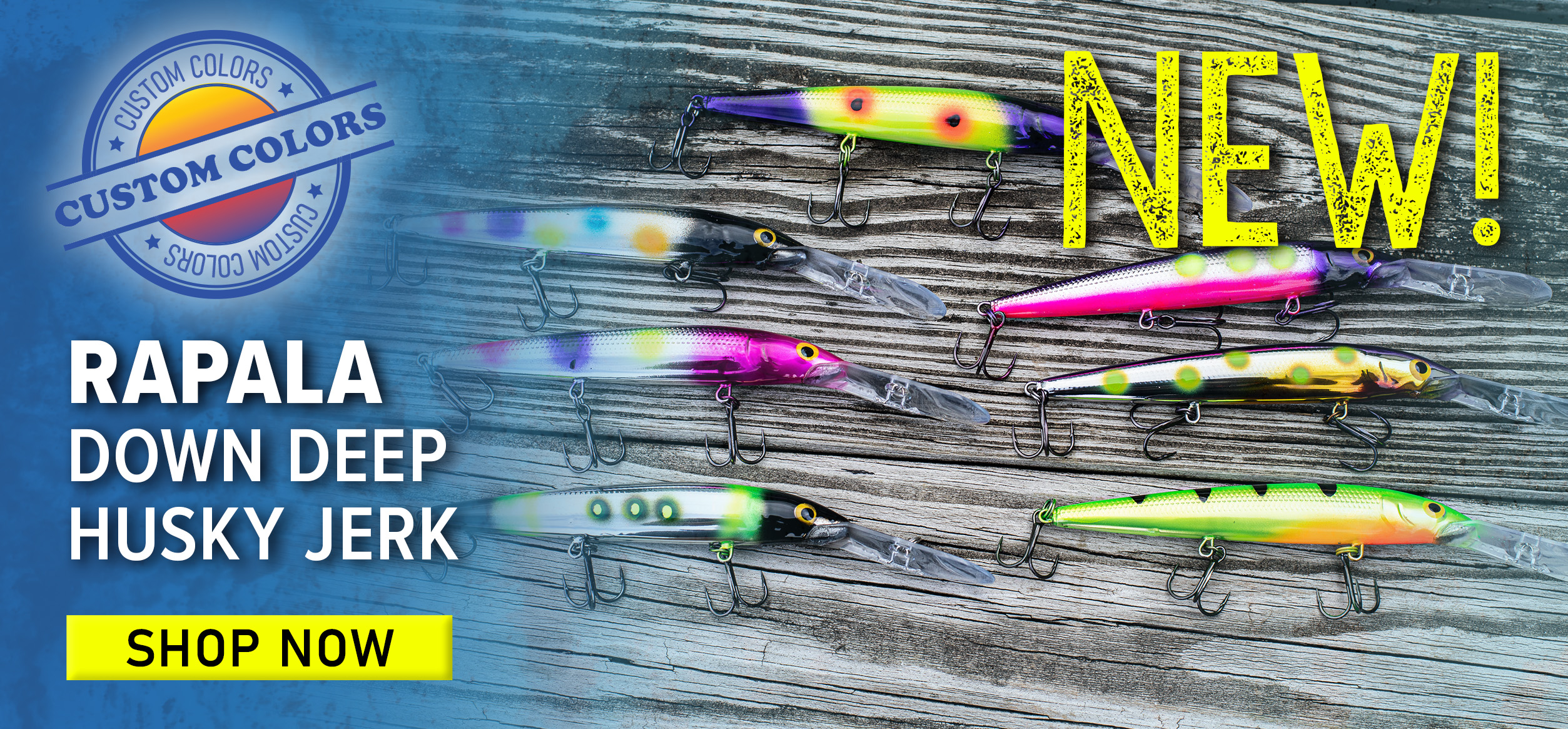 Custom Colors NEw! Rapala Dpwm Deep Husky Jerk Shop Now