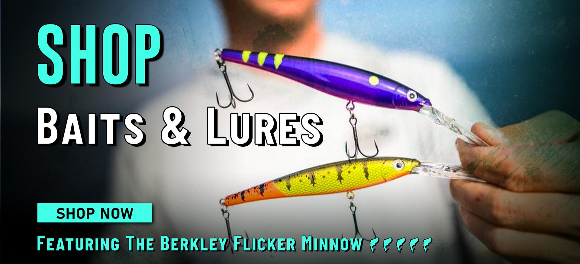 Shop Baits & Lures Shop Now Featuring The Berkley Flicker Minnow