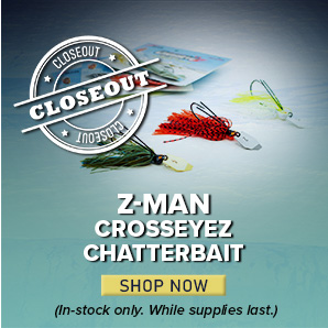 Closeout Z-Man Crosseyez chatterbait Shop Now (In-stock only. While Supplies last.)