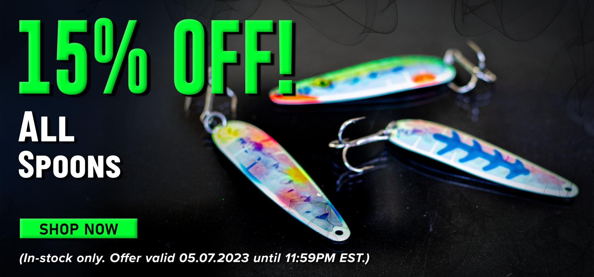 15% Off! All Spoons Shop Now (In-stock only. Offer valid 05.07.2023 until 11:59PM EST.)