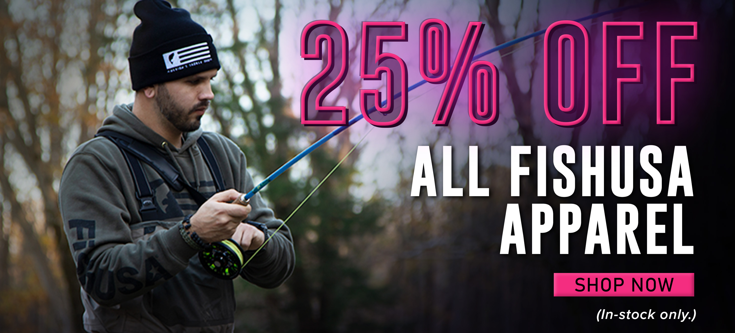 25% Off All FishUSA Apparel Shop Now (In-stock only.)