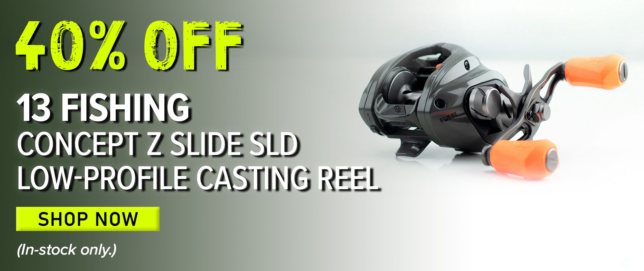 40% Off 13 Fishing Concept Z Slide SLD Low-Profile Casting Reel Shop Now (In-stock only,)