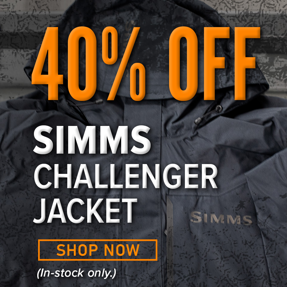 40% Off Simms Challenger Jacket Shop Now (In-stock only.)