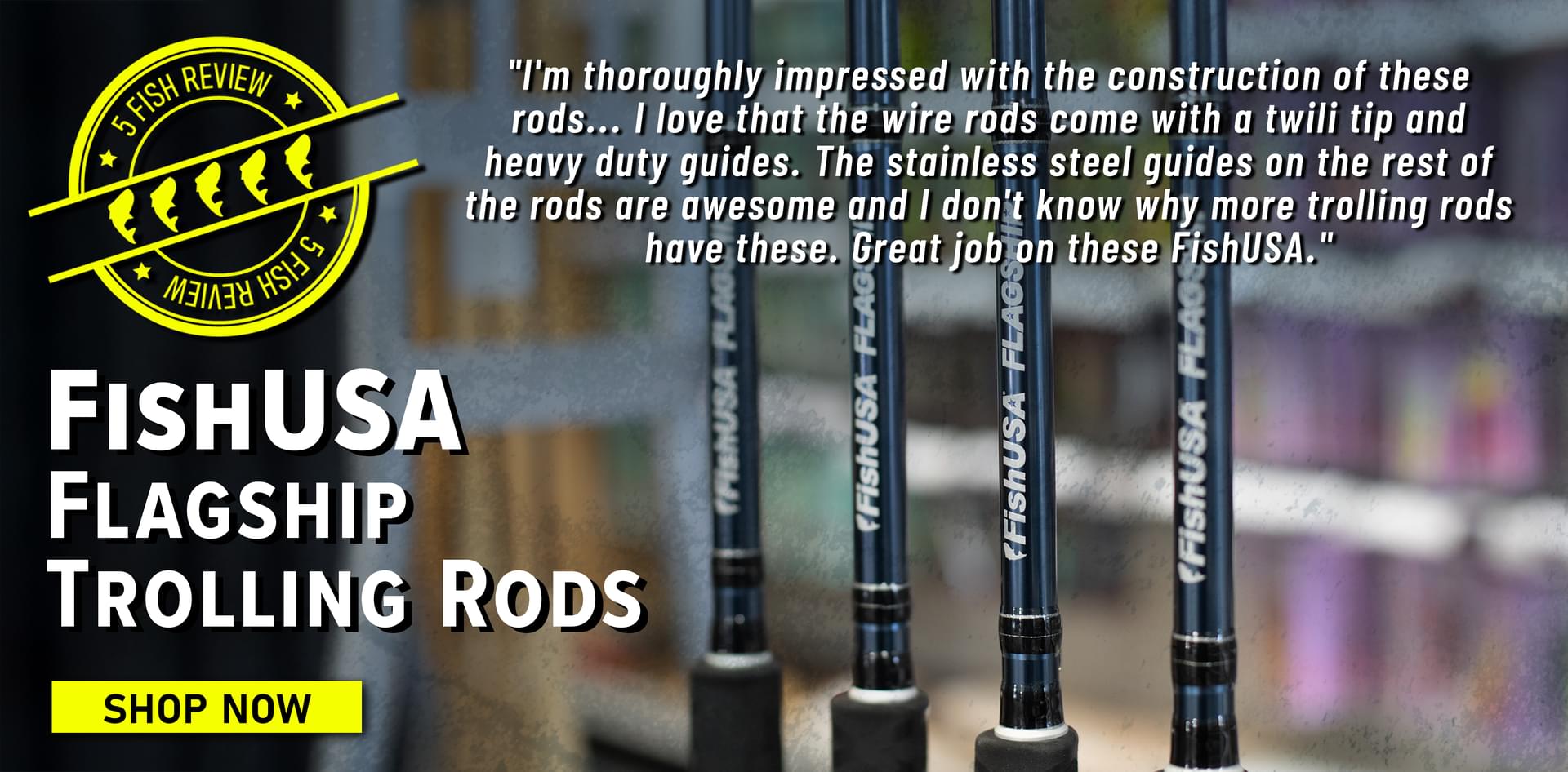 5 Fish Review! FishUSA Flagship Trolling Rods 