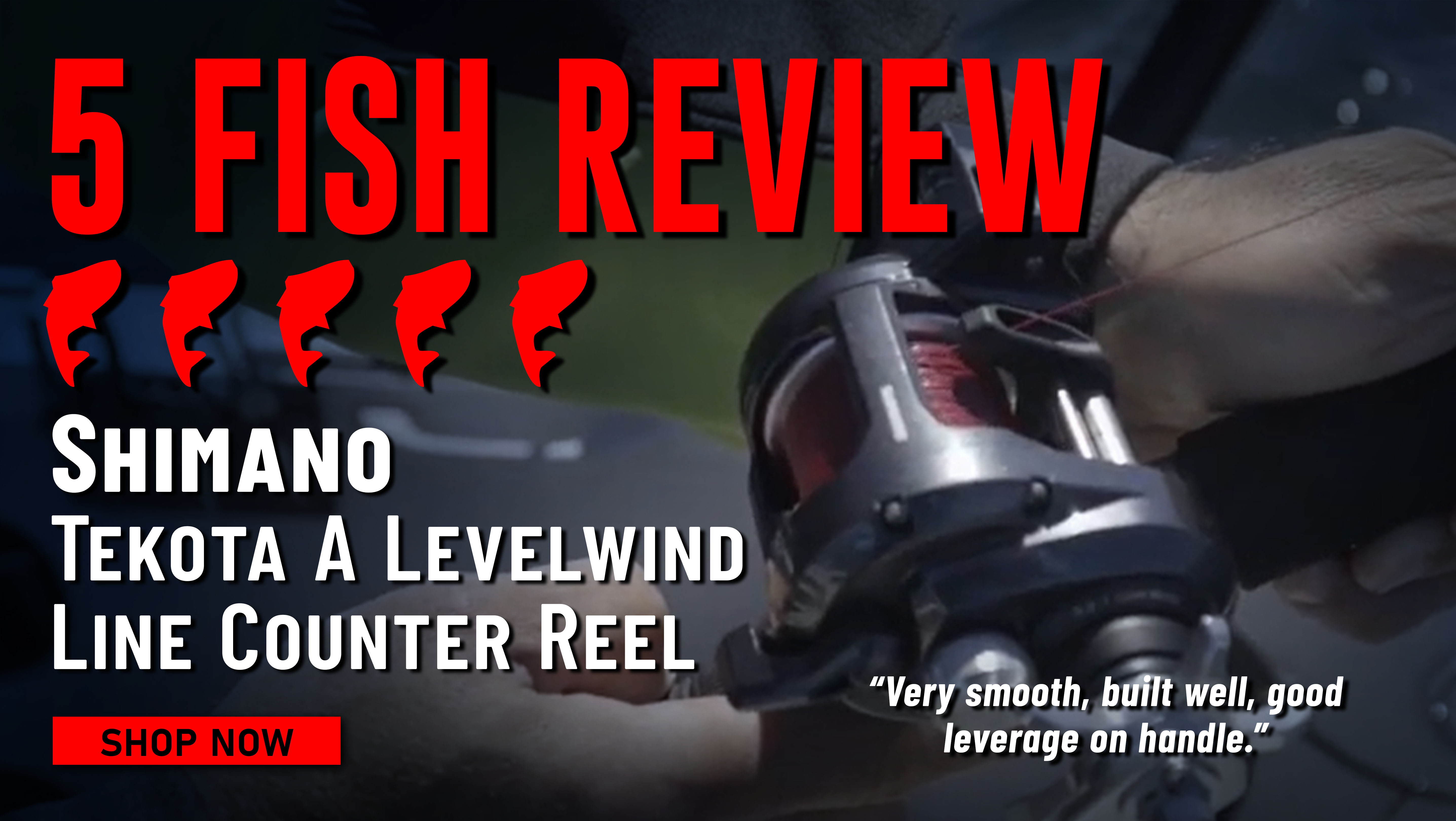 5 Fish Review Shimano Tekota A Levelwind Line Counter Reel Very smooth, built well, good leverage on handle Shop Now