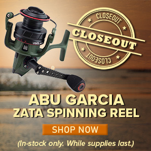 Closeout Abu Garcia Zata Spinning Reel Shop Now (In-stock only. While supplies last.)
