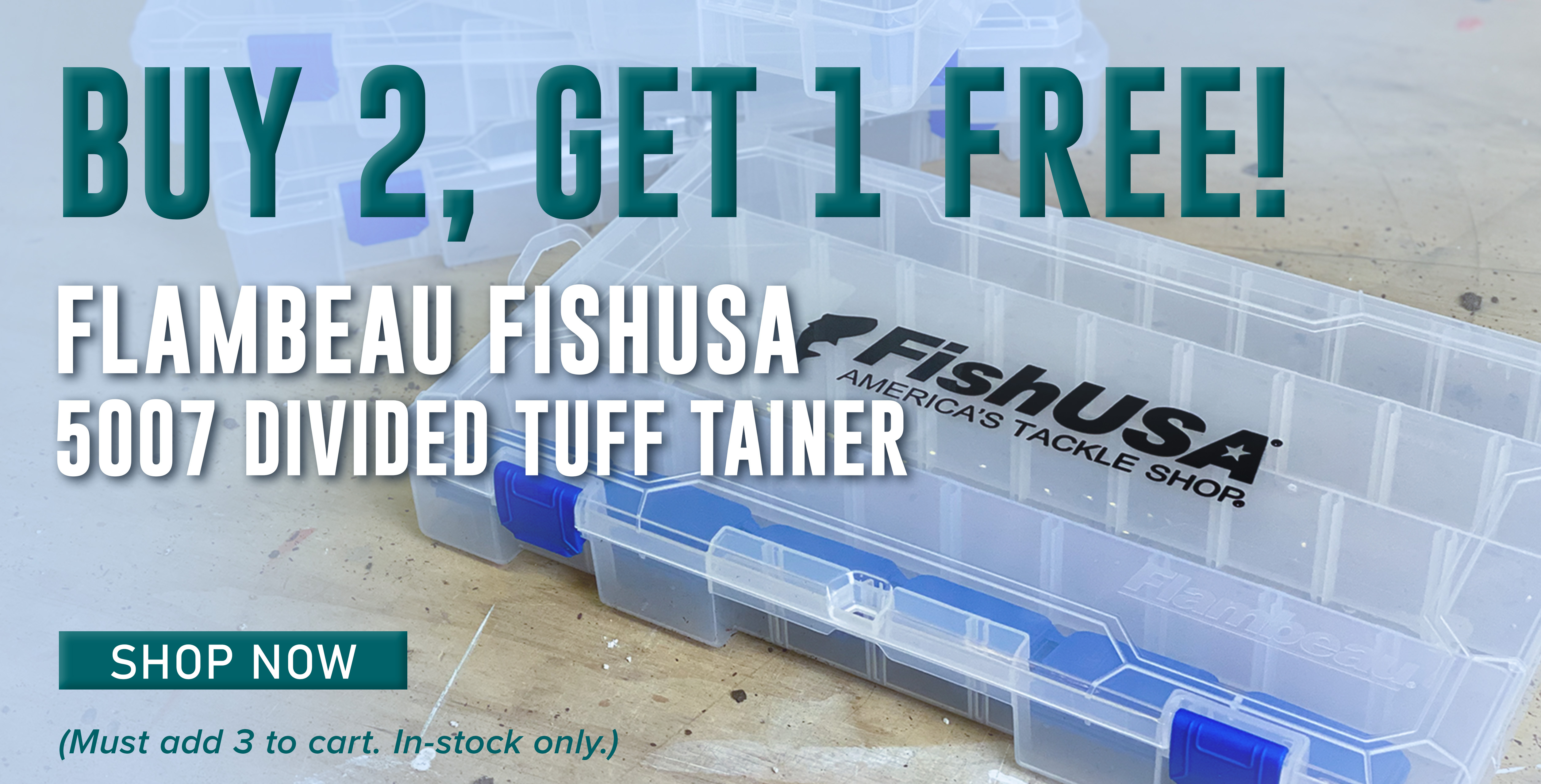 Buy 2, Get 1 Free! Flambeau FishUSA 5007 Divided Tuff Tainer Shop Now (Must add 3 to cart. In-stock only.)