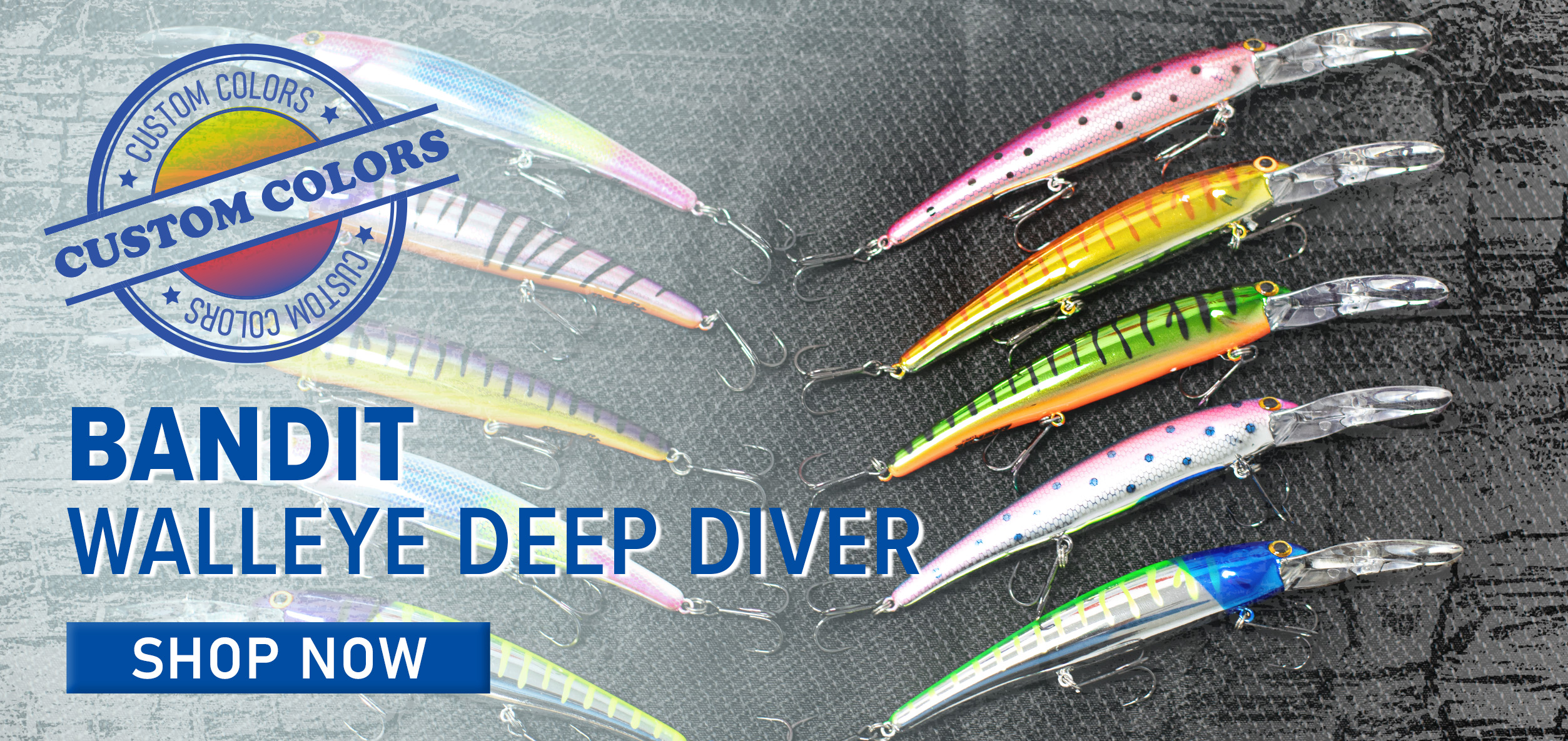 Custom Colors Bandit Walleye Deep Diver Shop Now