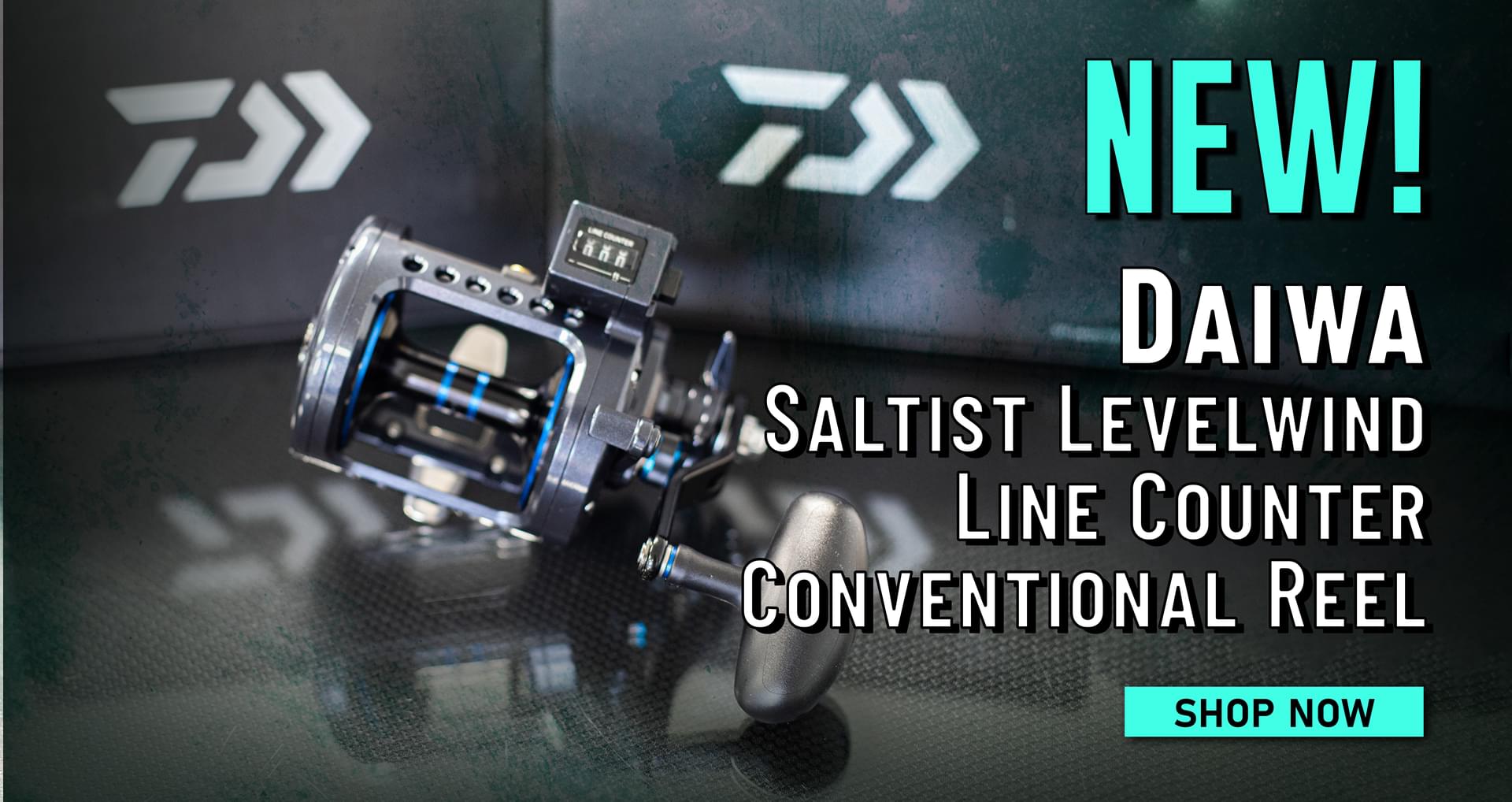 New! Daiwa Saltist Levelwind Line Counter Conventional Reel Shop Now