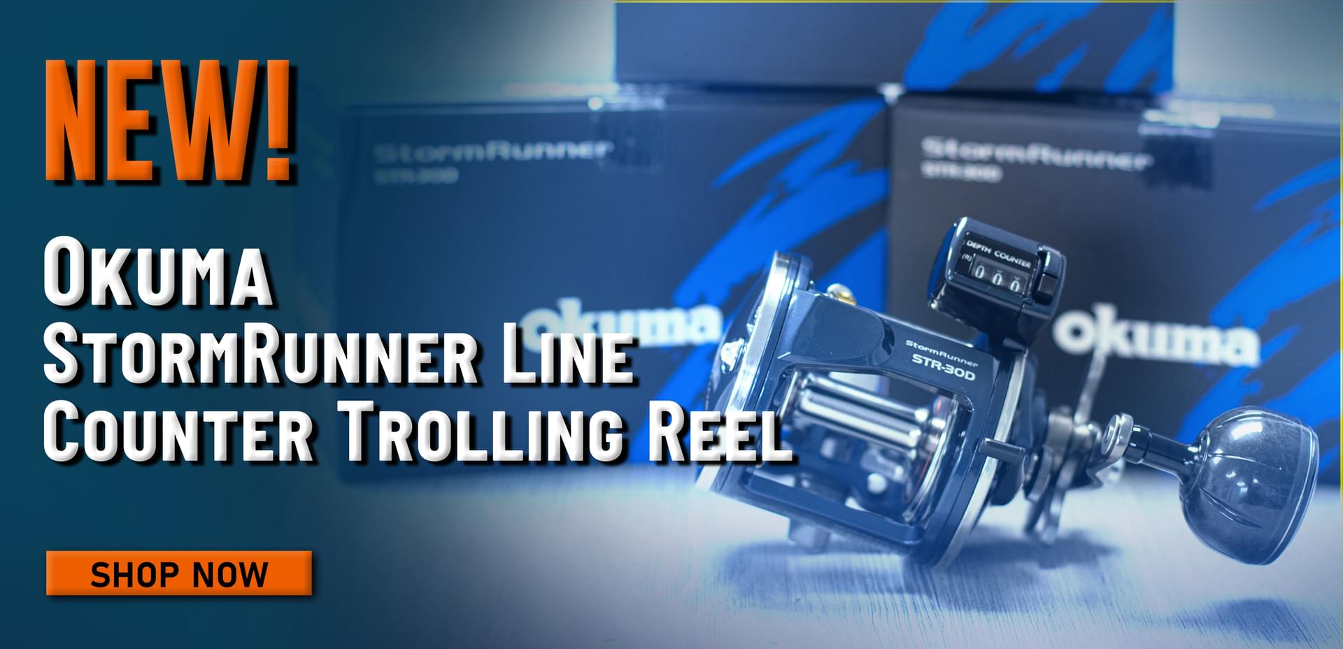 New! Okuma StormRunner Line Counter Trolling Reel Shop Now