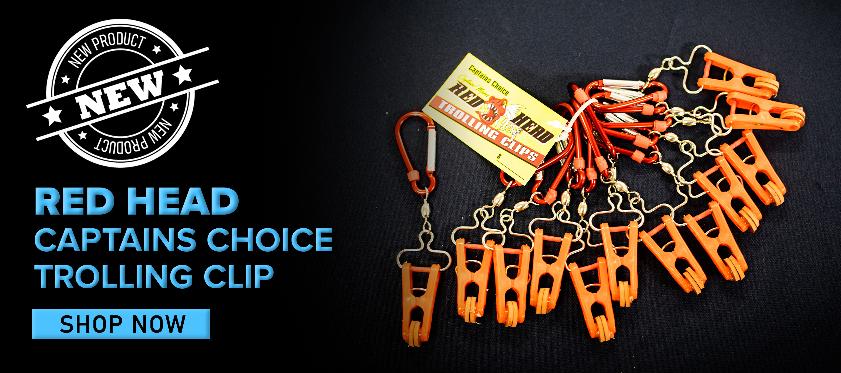 New Red Head Captains Choice Trolling Clip Shop Now