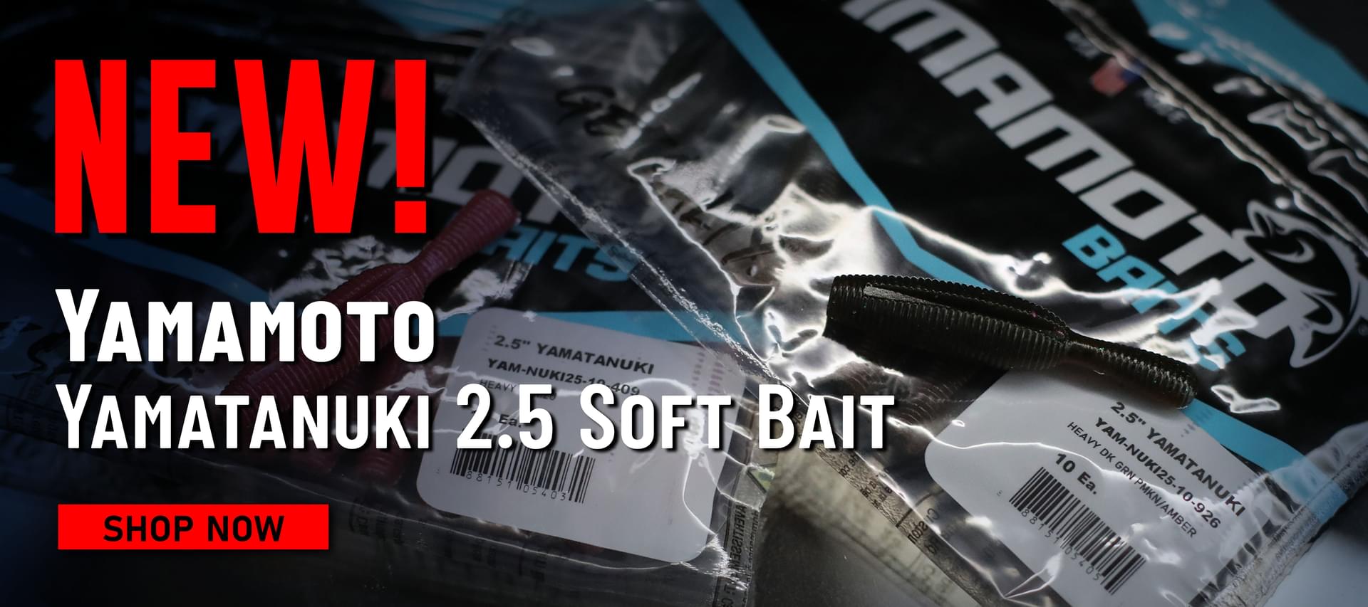 New! Yamamoto Yamatanuki 2.5 Soft Bait Shop Now