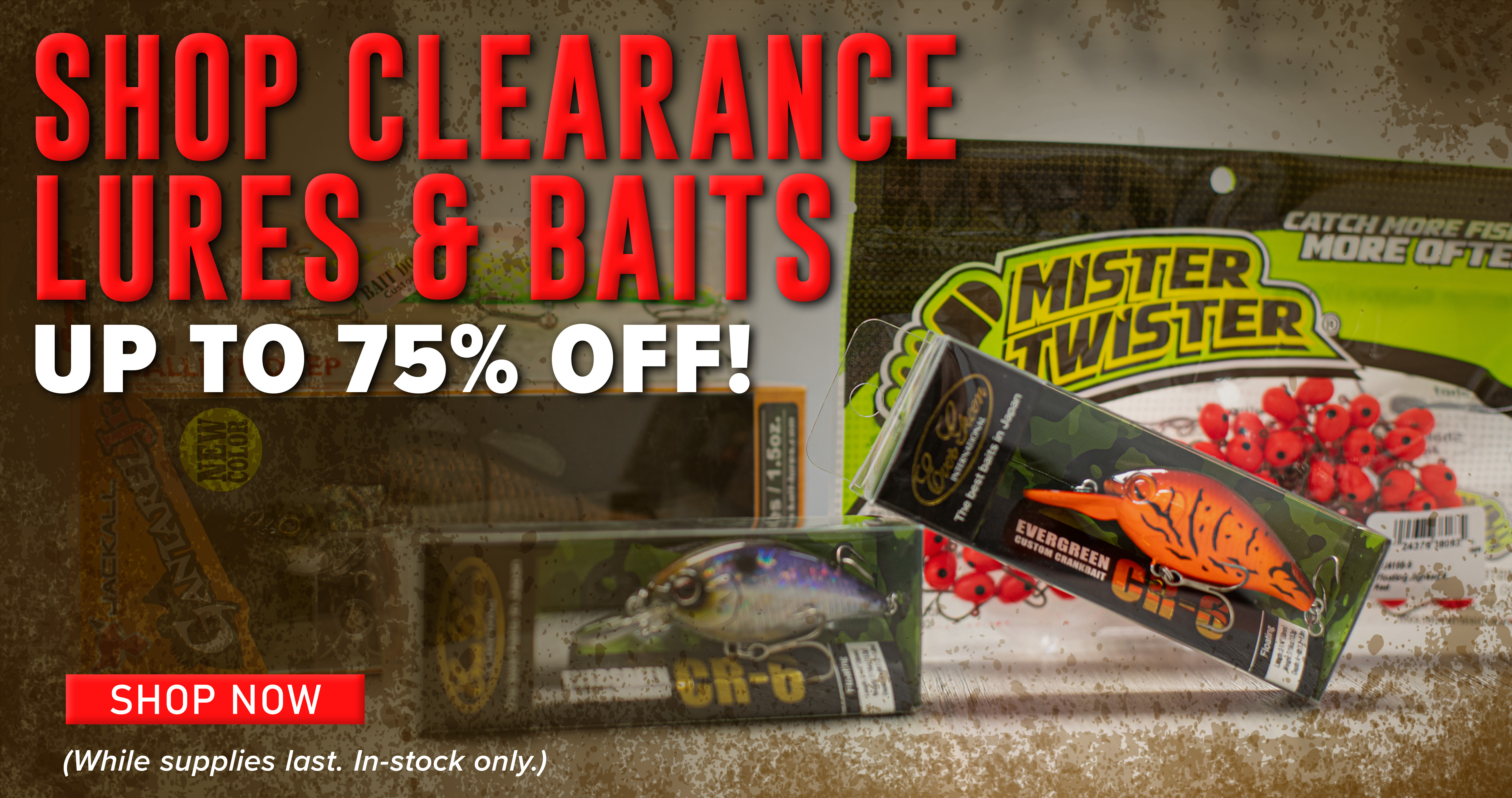 Shop Clearance Lures & Baits Up to 75% Off! Shop Now (While supplies last. In-stock only.)