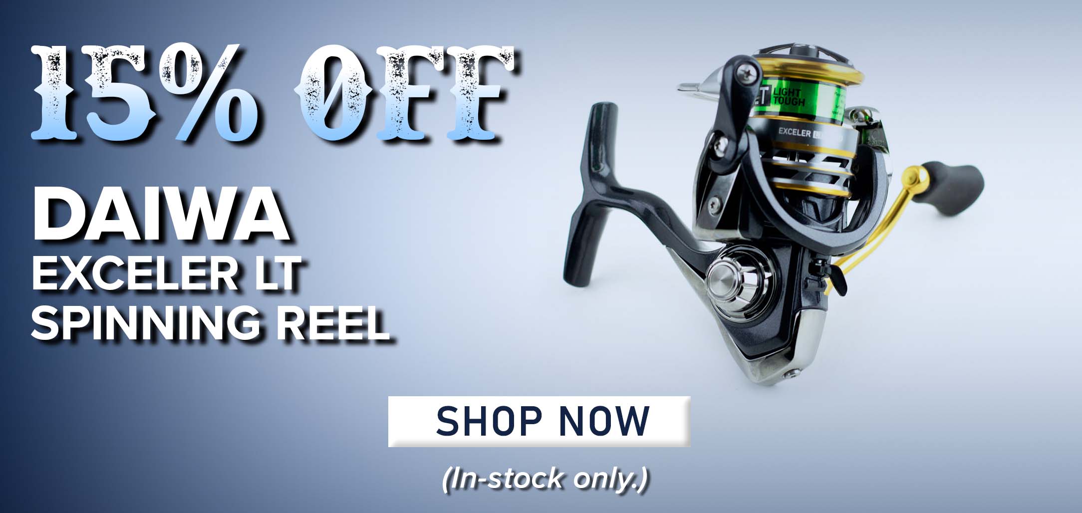 15% Off Daiwa Exceler lt Spinning Reel Shop Now (In-stock only.)