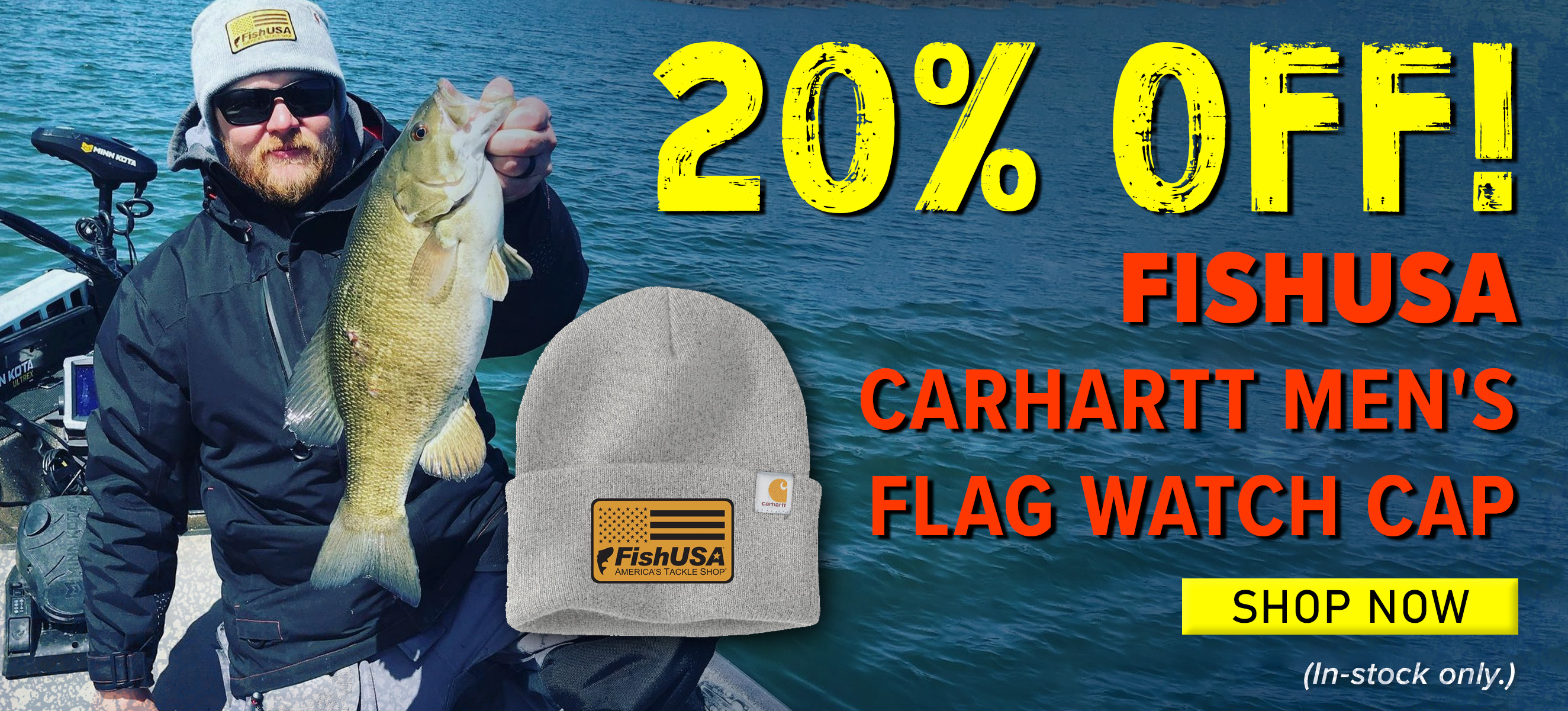 20% Off FishUSA Carhartt Men's Flag Watch Cap Shop Now (In-stock only.)