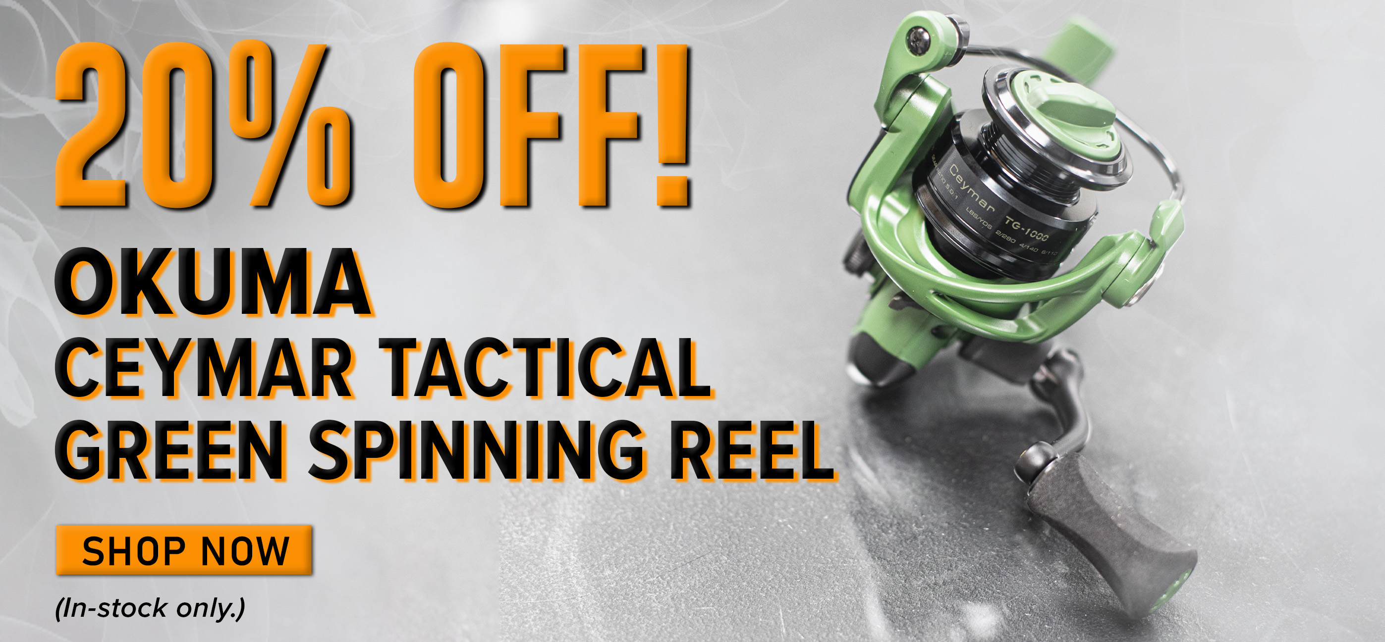 20% Off! Okuma Ceymar Tactical Green Spinning Reel Shop Now (In-stock only.)