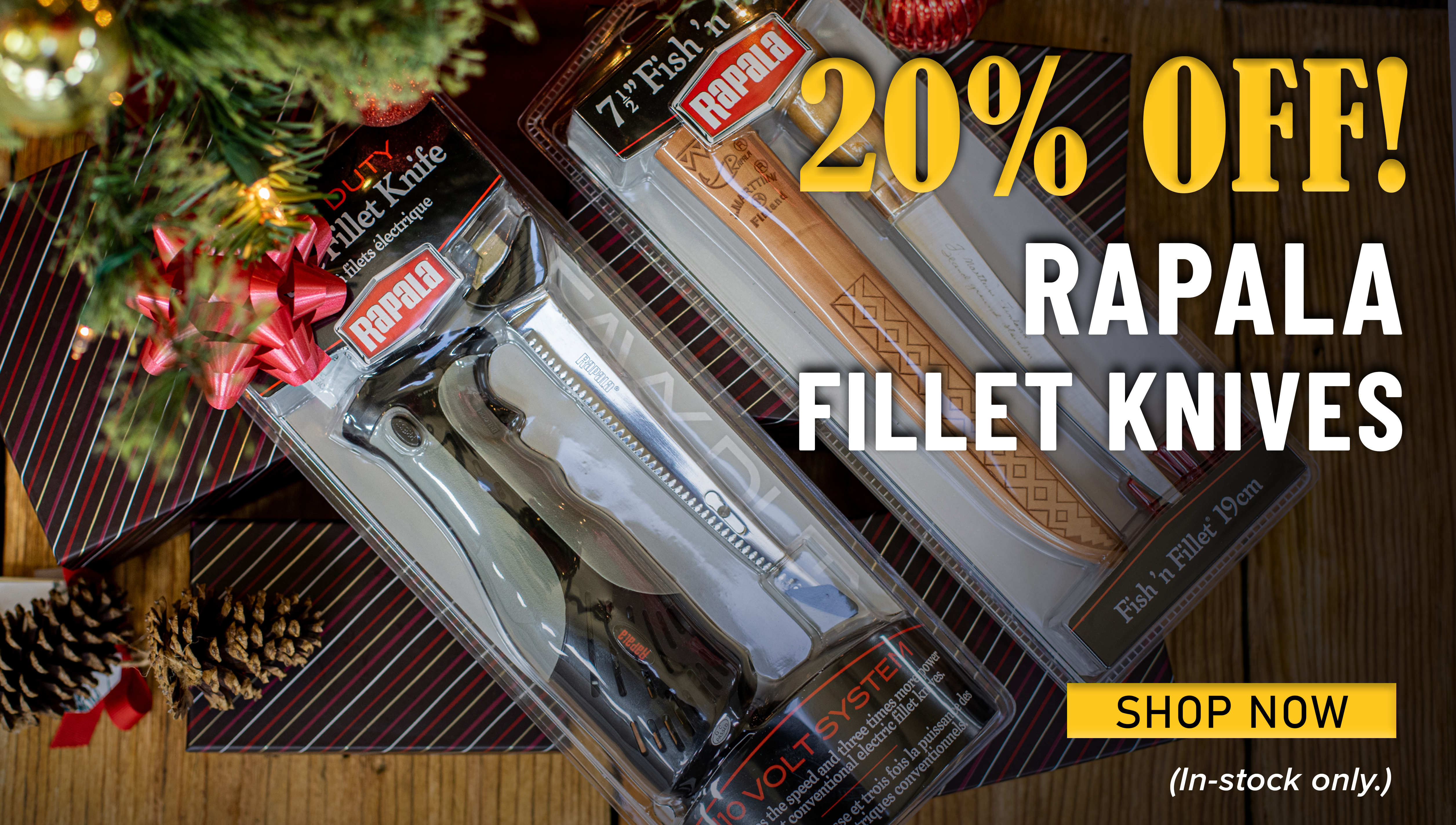 20% Off Rapala Fillet Knives Shop Now (In-stock only.)