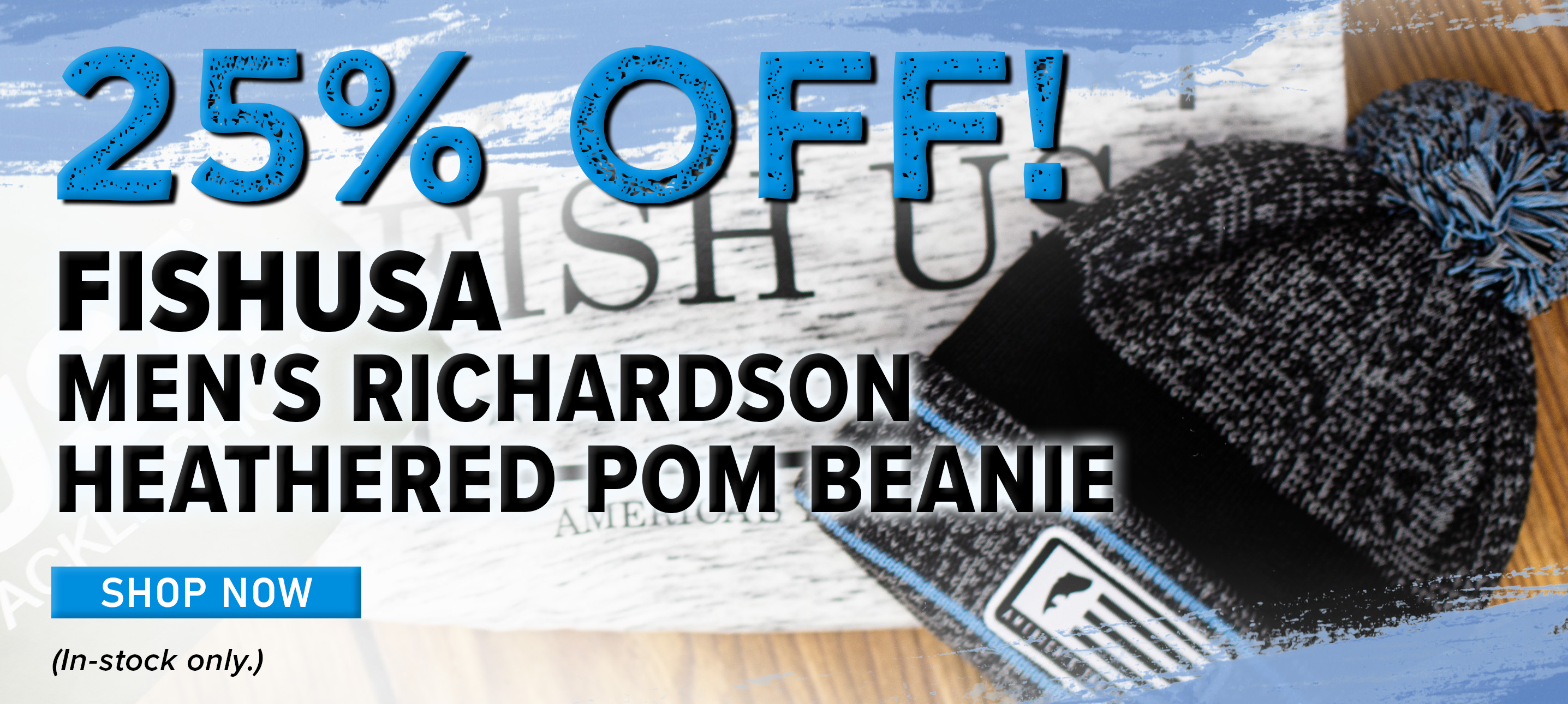 25% Off! FishUSA Men's Richardson Heathered Pom Beanie Shop Now (In-stock only.)