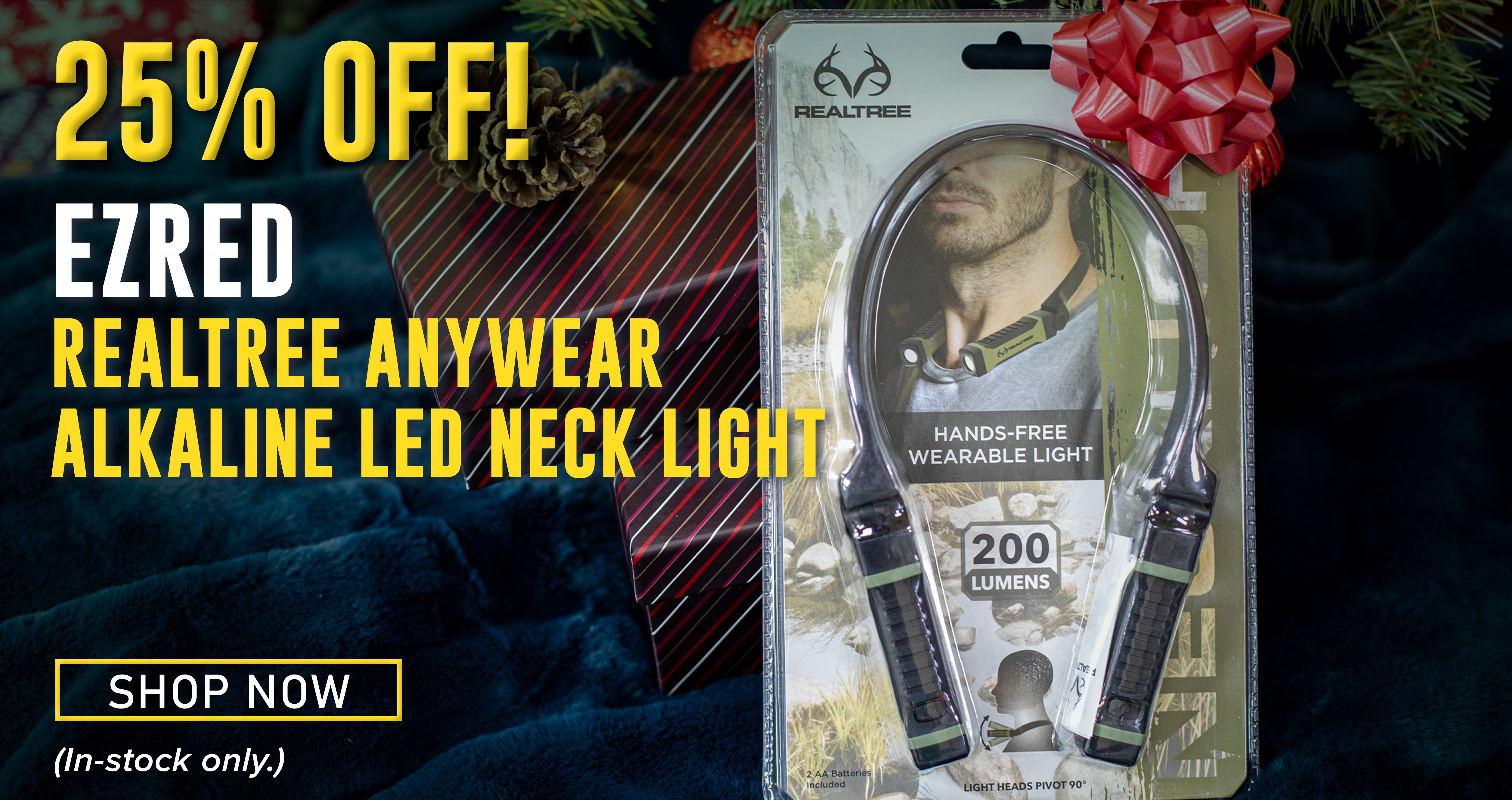 25% Off! Ezred Realtree Anywear Alkaline Led Neck Light Shop Now (In-stock only.)