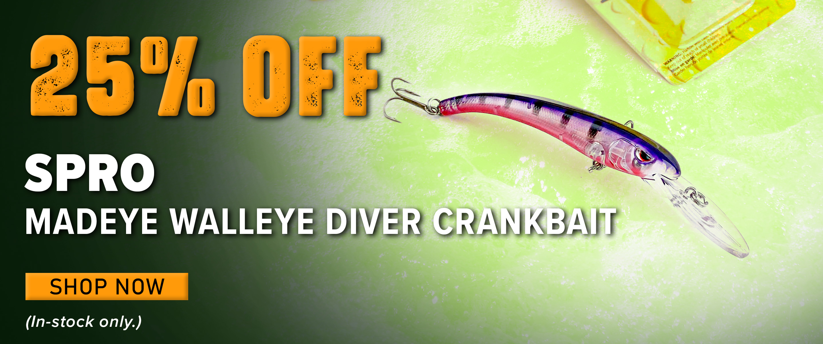 25% Off SPRO Madeye Walleye Diver Crankbait Shop Now (In-stock only.)