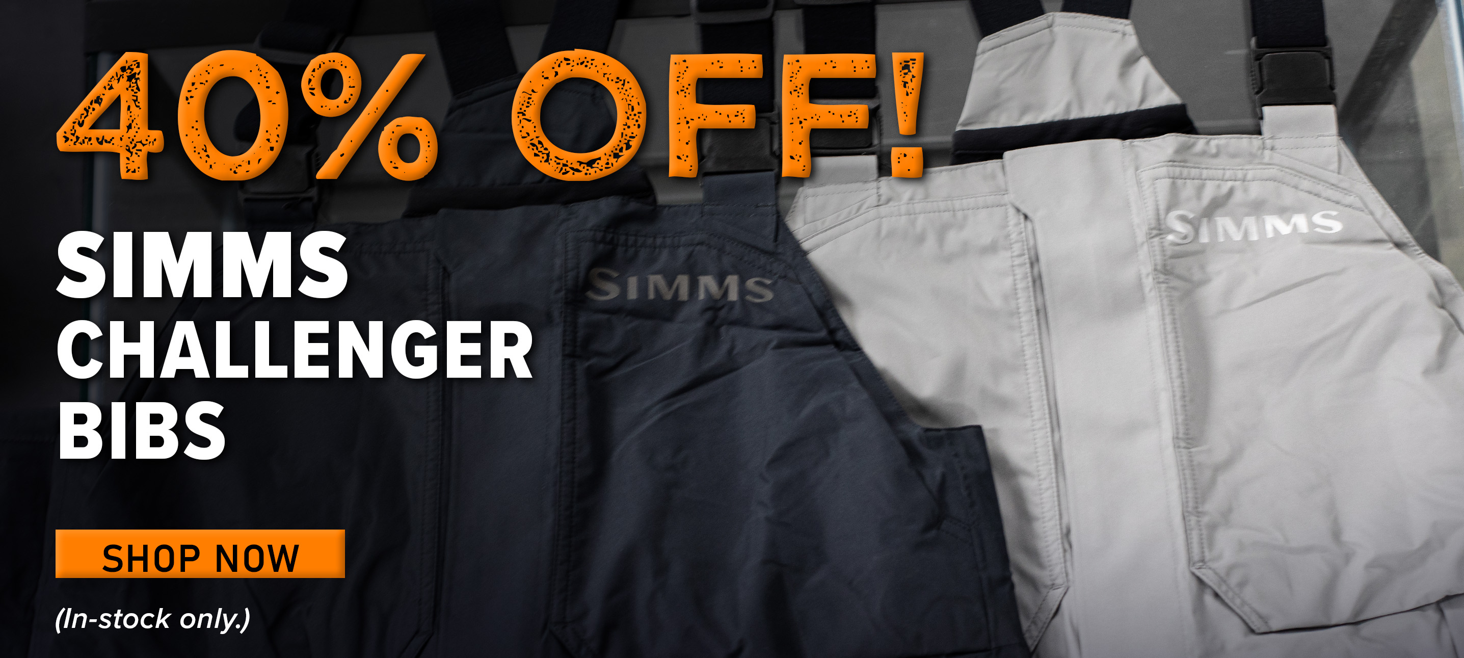 40% Off! Simms Challenger Bibs Shop Now (In-stock only.)
