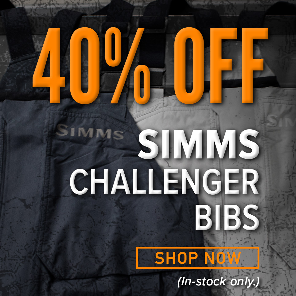 40% Off Simms Challenger Bibs Shop Now (In-stock only.)