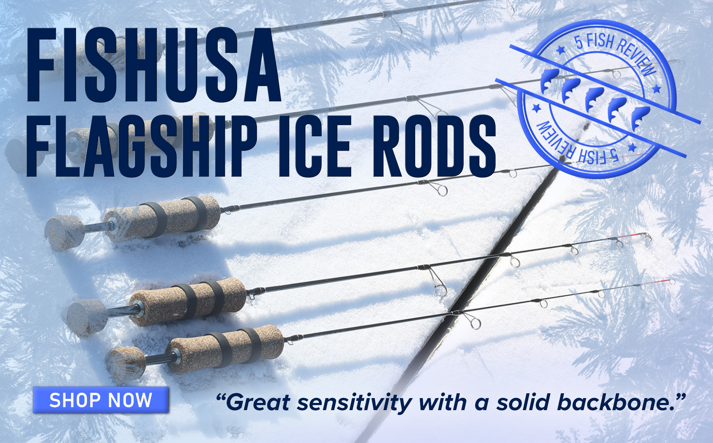 5 Fish Review FishUSA FlagShip Ice Rods 