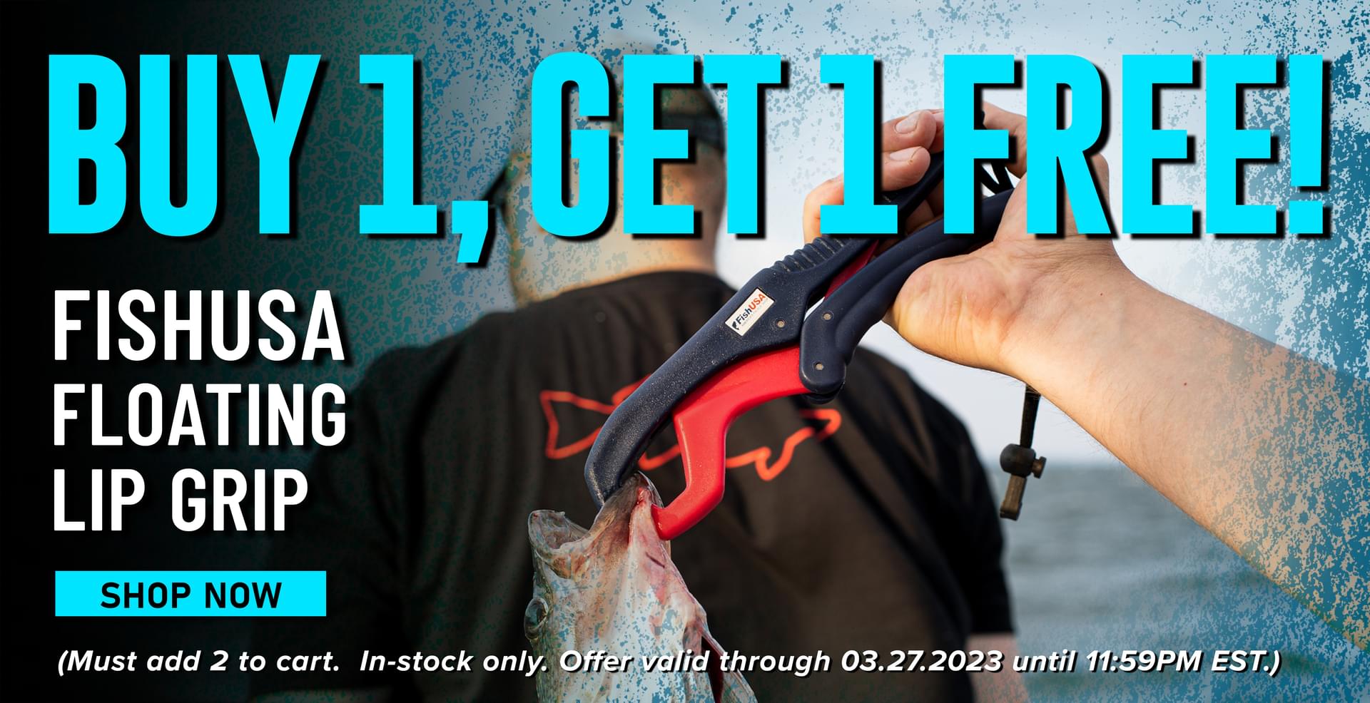 Buy 1, Get 1 Free! FishUSA Floating Lip Grip Shop Now (Must add 2 to cart. In-stock only. Offer valid through 03.27.2023 until 11:59PM EST)