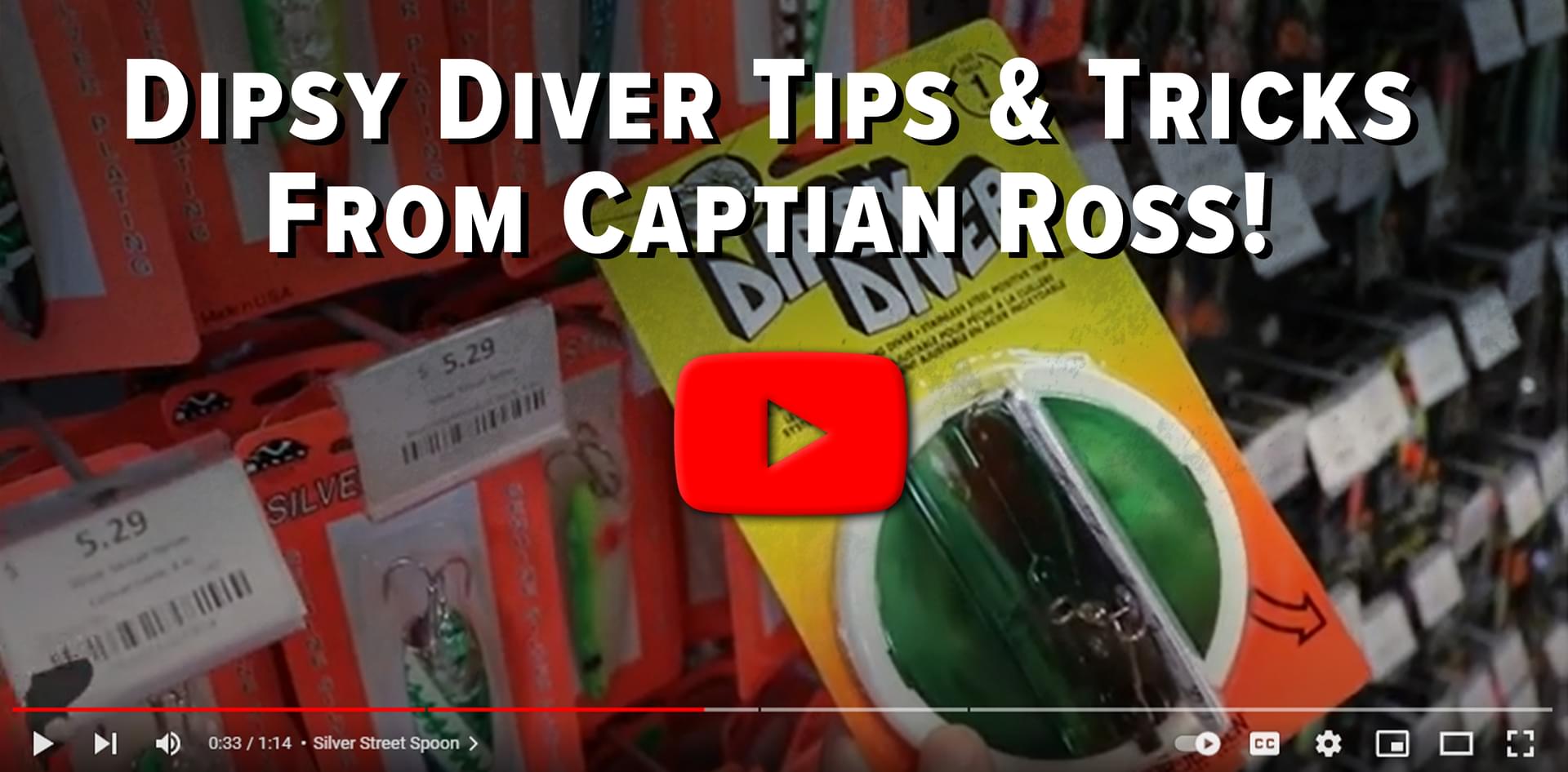 Dipsey Diver Tips & Tricks from Captain Ross! Youtube Play Button