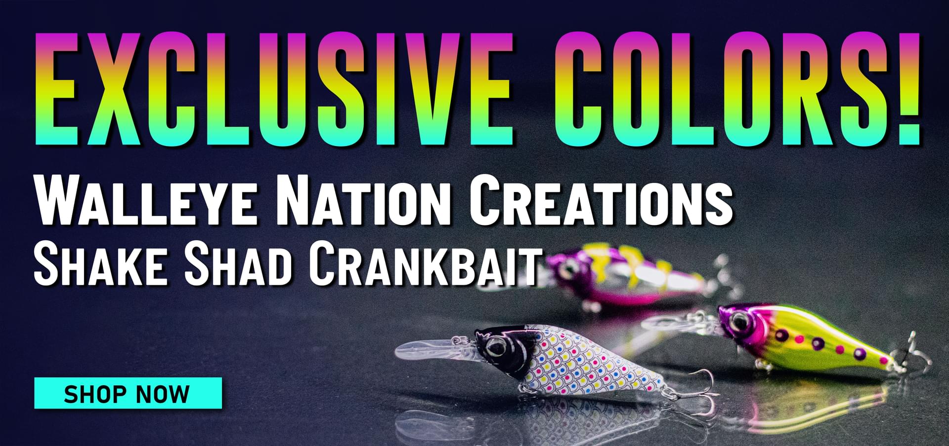 Exclusive Colors! Walleye Nation Creations Shake Shad Crankbait Shop Now