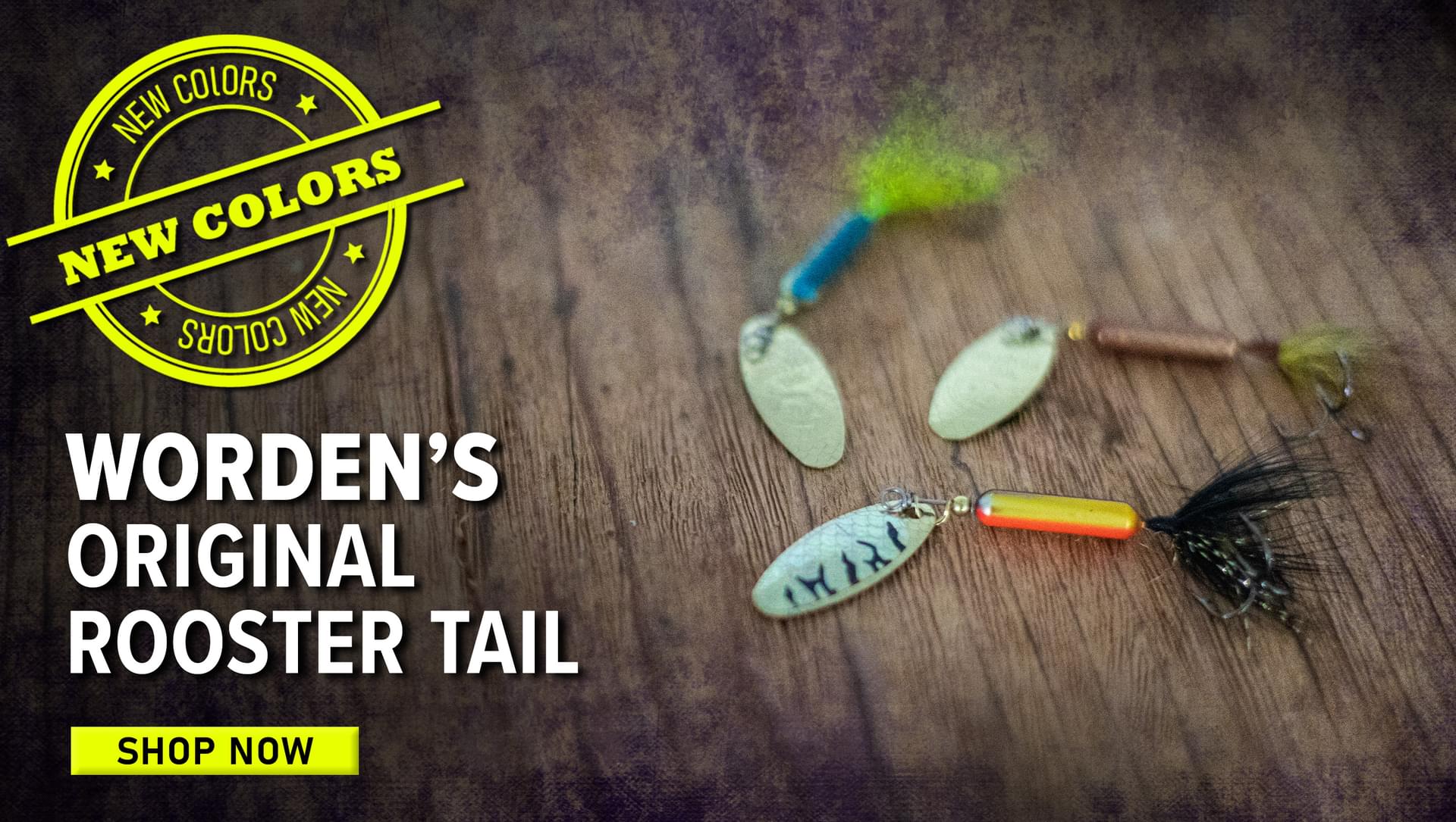 New Colors Worden's Original Rooster Tail Shop Now