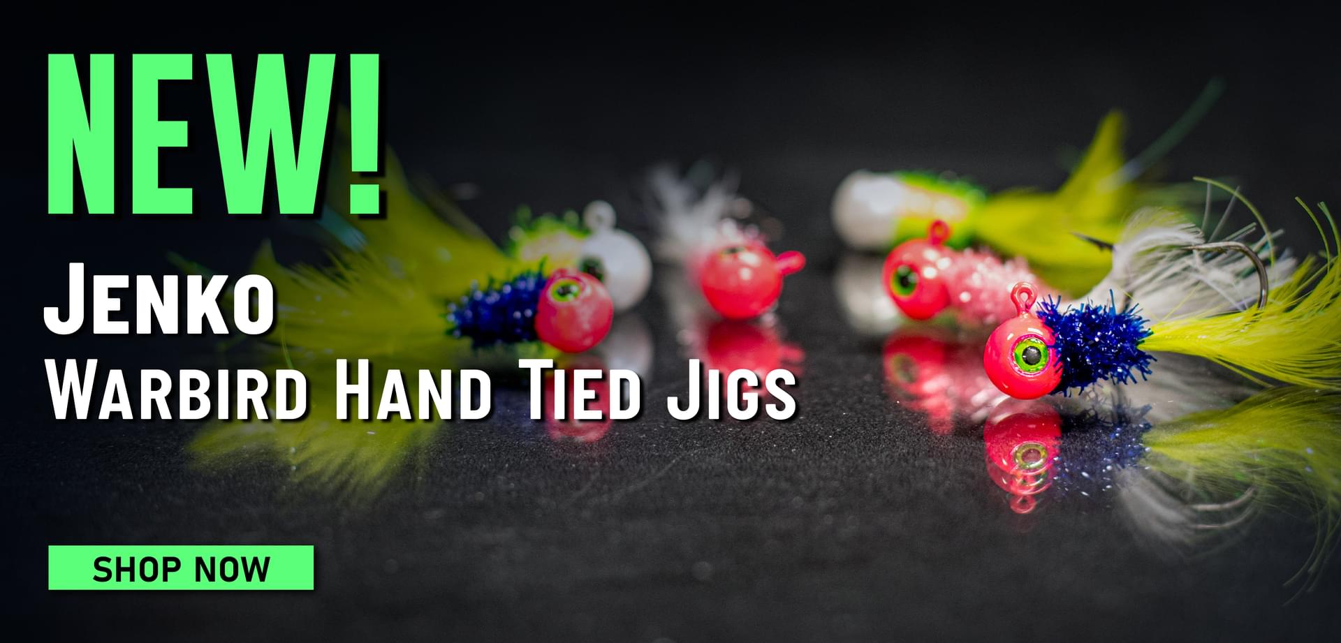 New! Jenko Warbird Hand Tied Jigs Shop Now