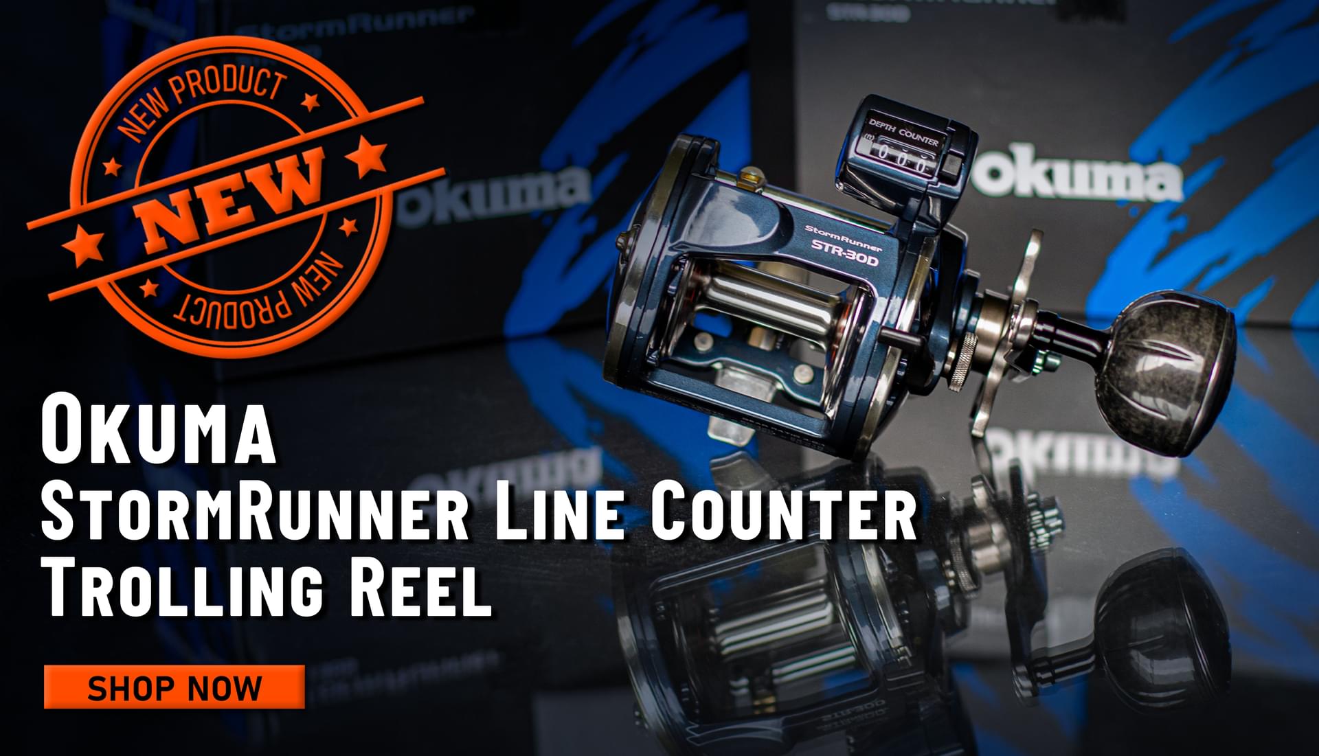 New! Okuma StormRunner Line Counter Trolling Reel Shop Now