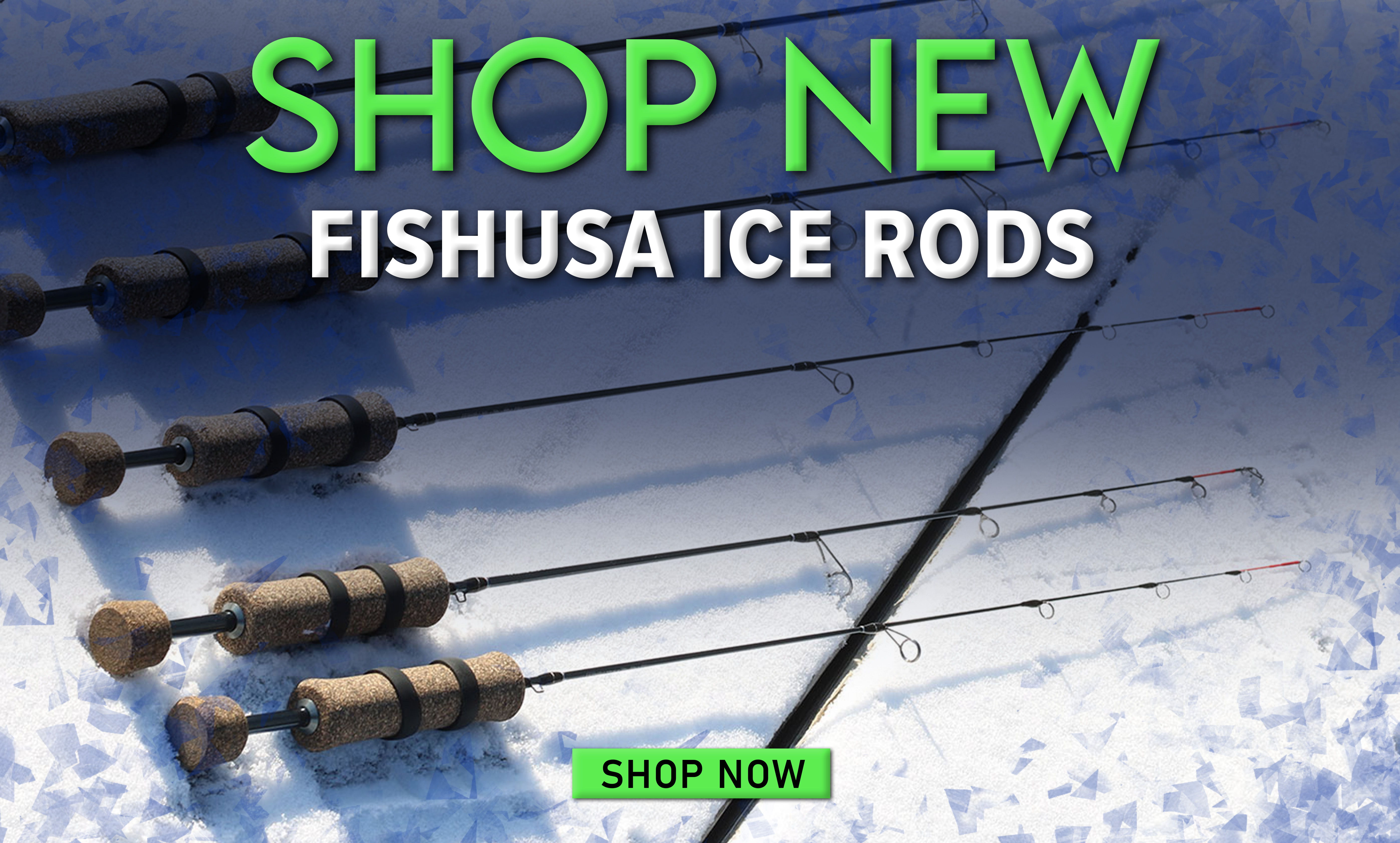 Shop New FishUSa Ice Rods Shop Now