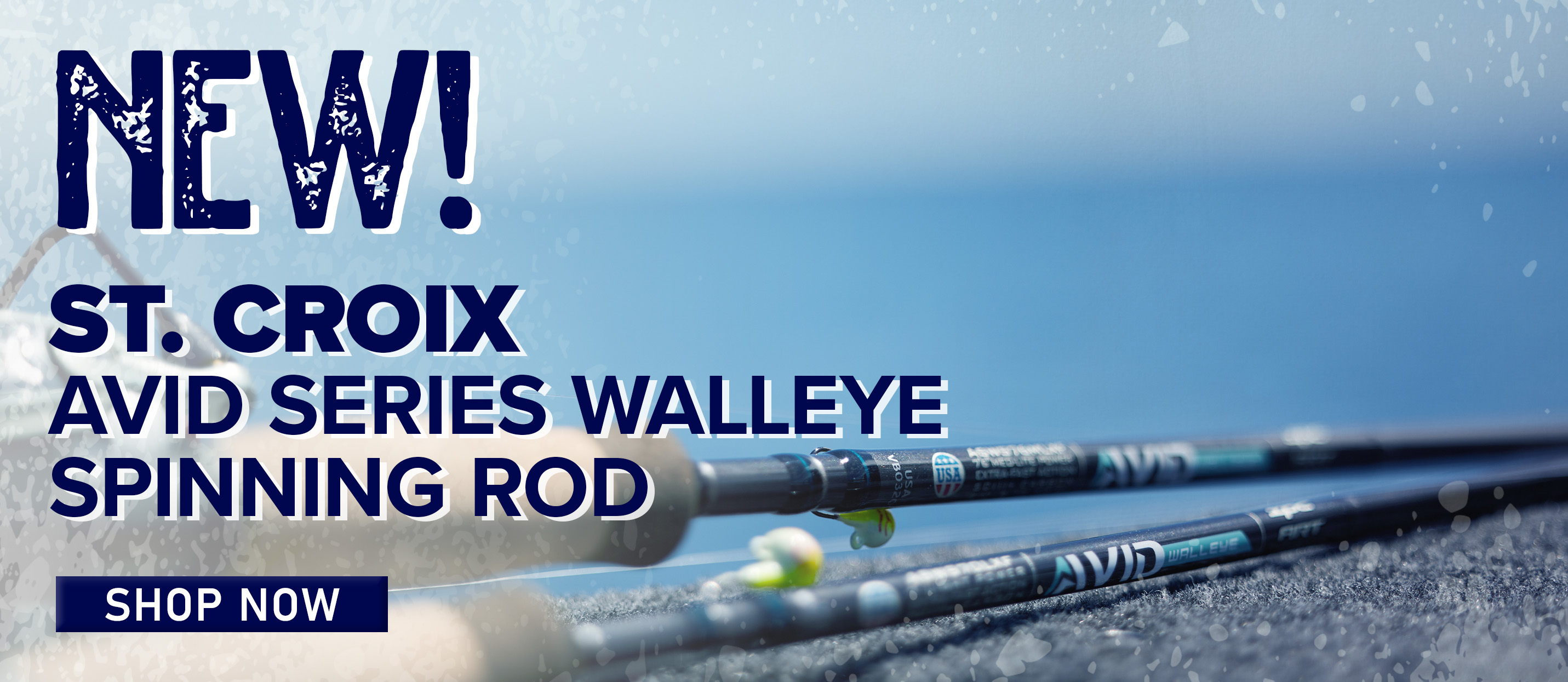 New! St. Croix Avid Series Walleye Spinning Rod Shop Now