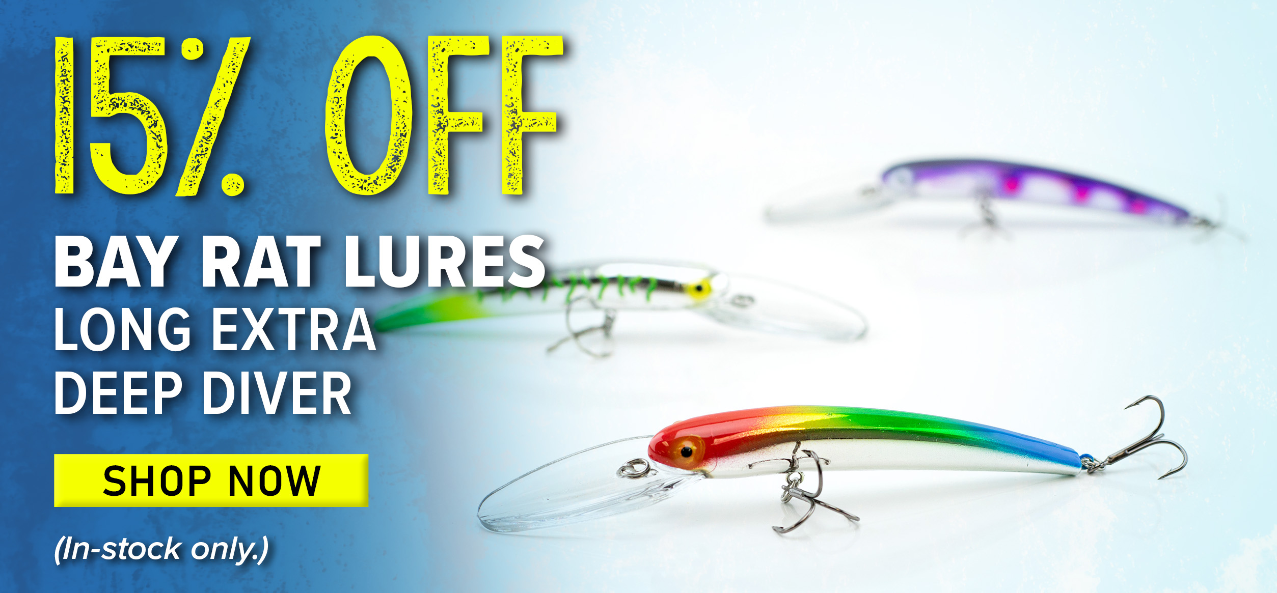 15% Off Bay Rat Lures Long extra deep diver Shop Now (In-stock only.)