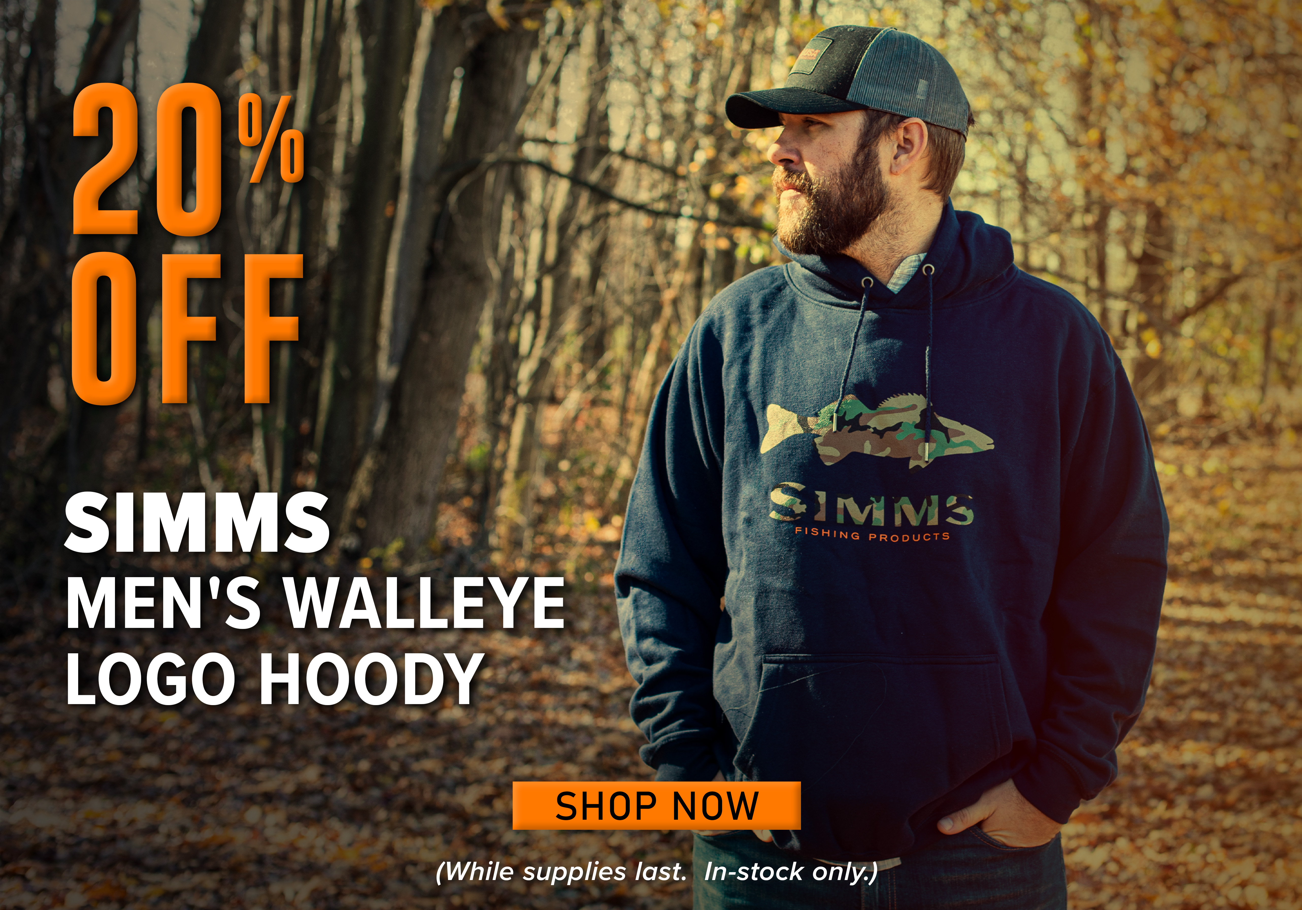 20% Simms Men's Walleye Logo Hoody Shop Now (While supplies last. In-stock only.)