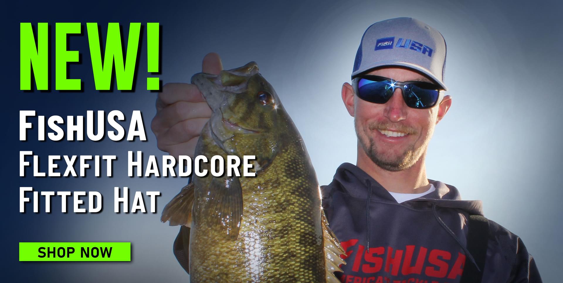 New! FishUSA Flexfit Hardcore Fitted Hat Shop Now